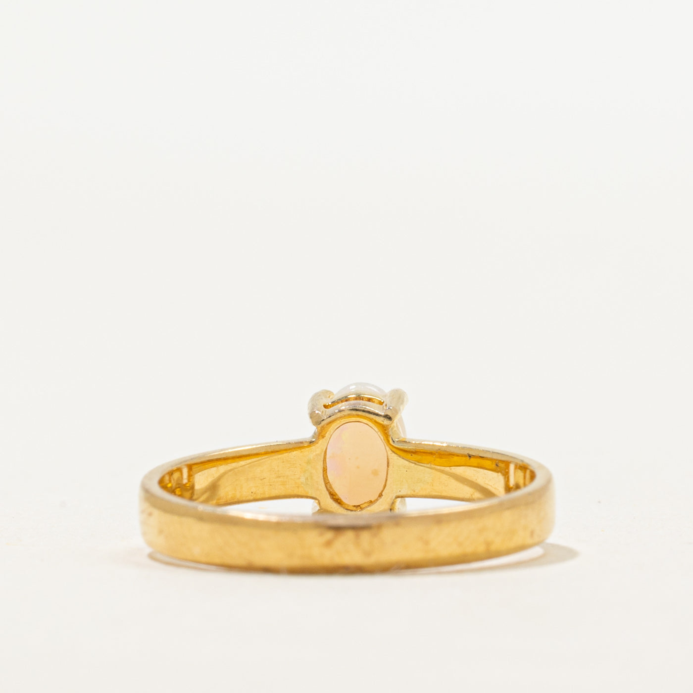 18k Solitaire Opal Ring | 0.25ct | SZ 5