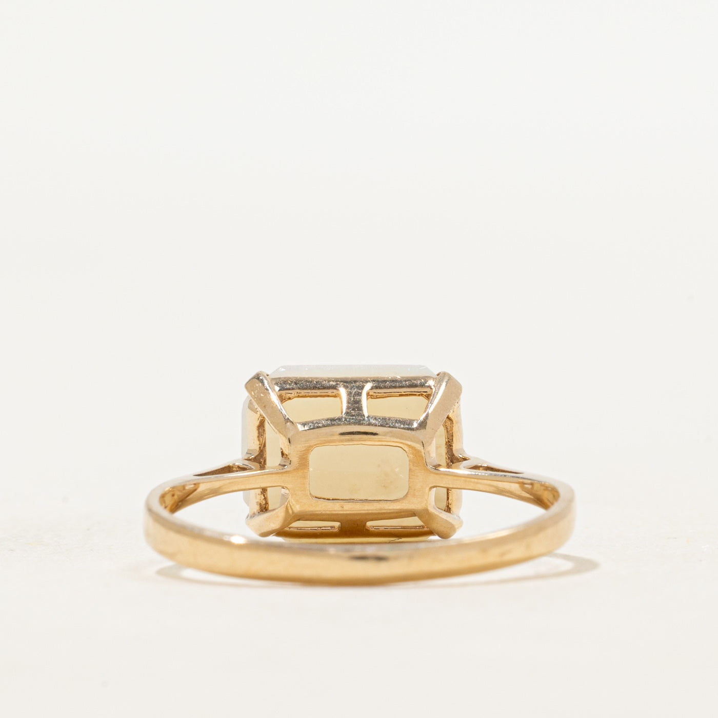 East West Solitaire Opal Ring | 1.15ct | SZ 6.75