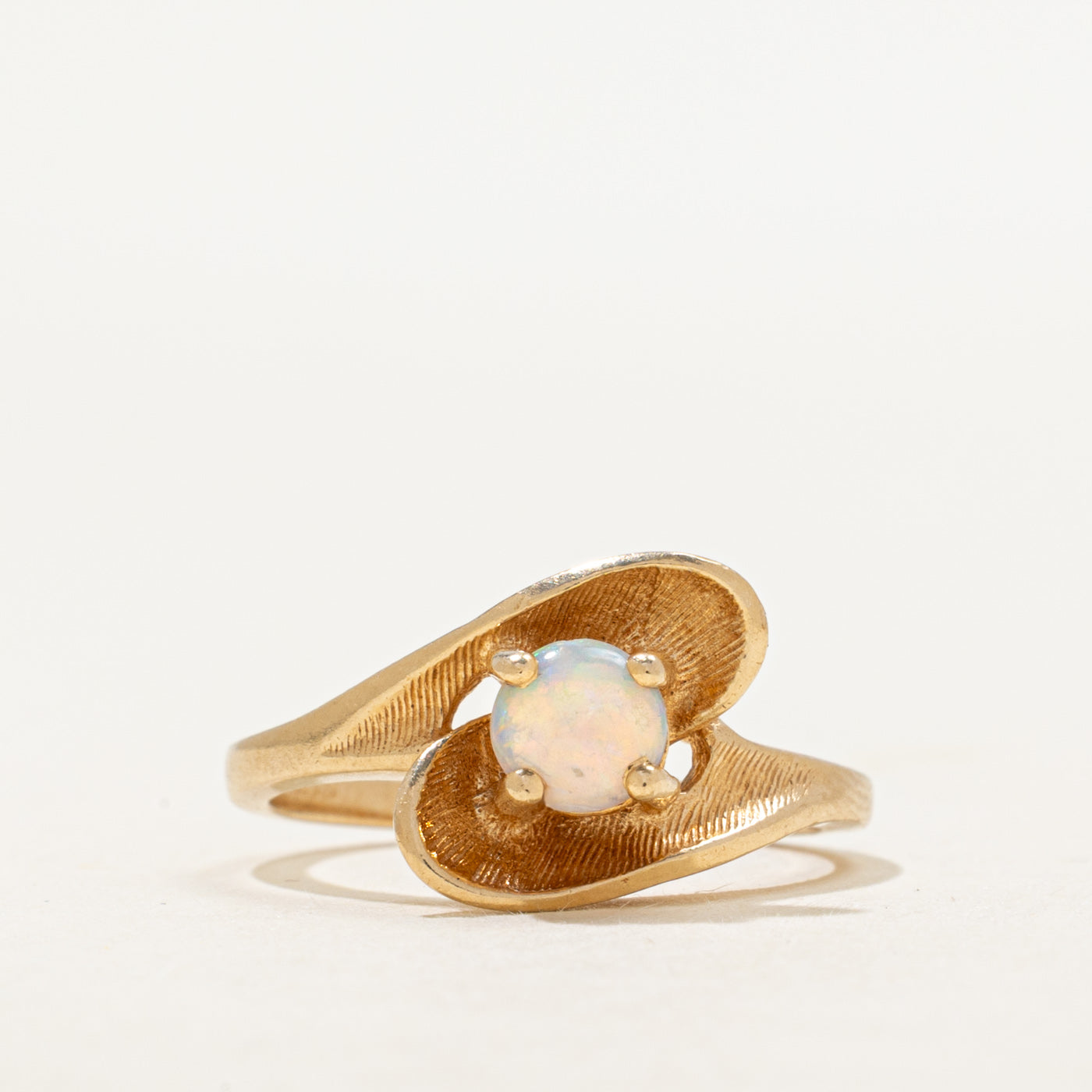 Cabochon Opal Abstract Ring | 0.26ct | SZ 5.25