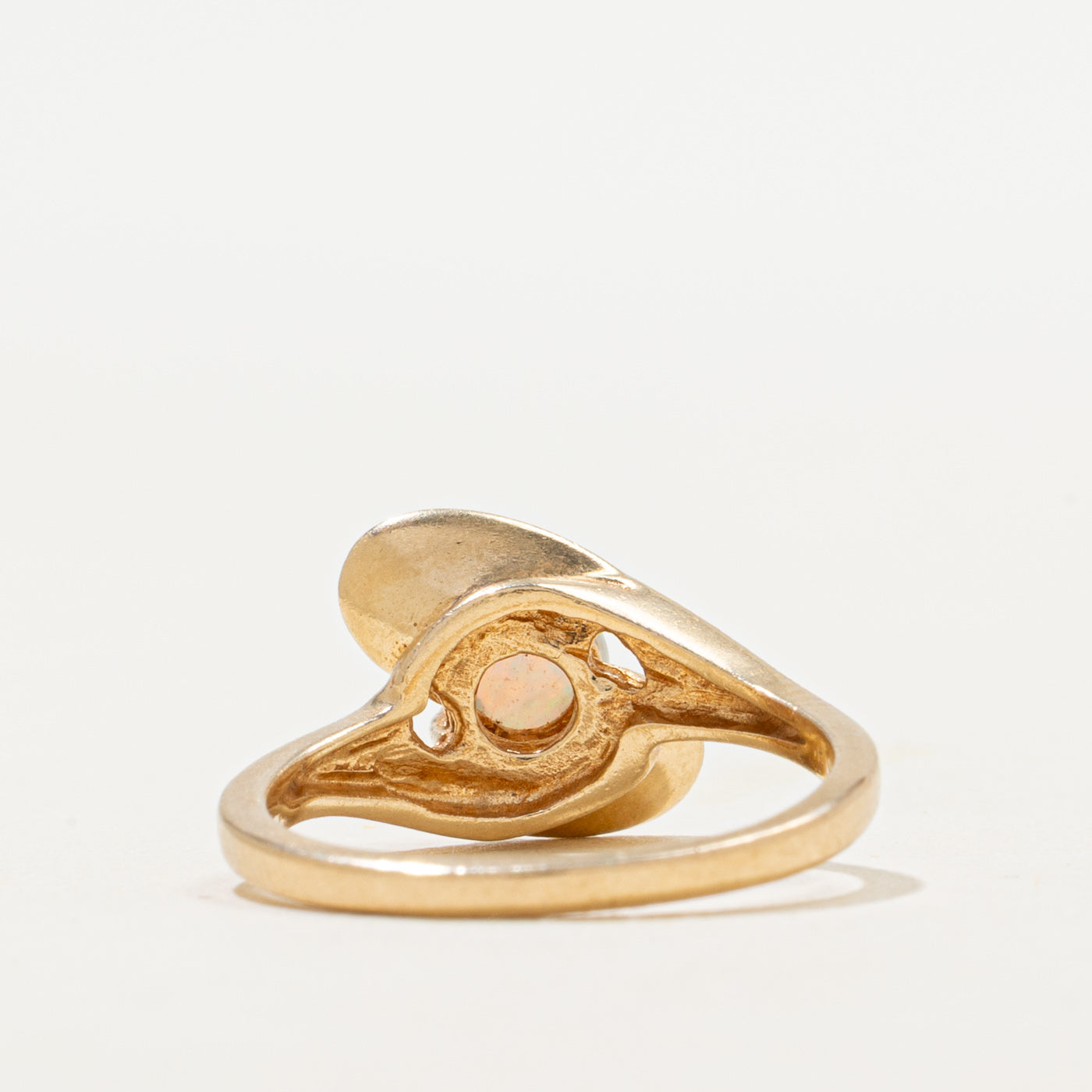 Cabochon Opal Abstract Ring | 0.26ct | SZ 5.25