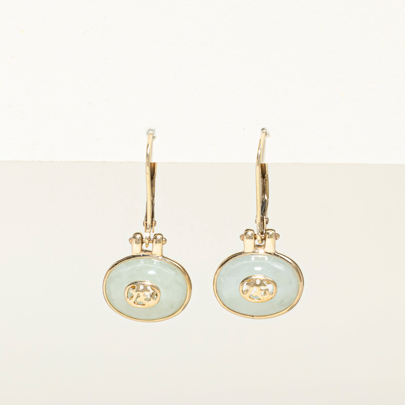 Bezel Set Jadeite Drop Earrings | 6.00ctw