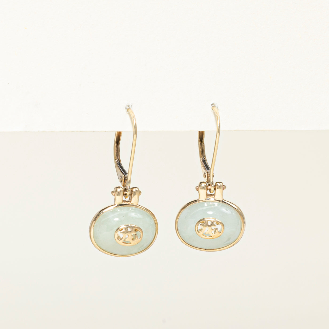 Bezel Set Jadeite Drop Earrings | 6.00ctw