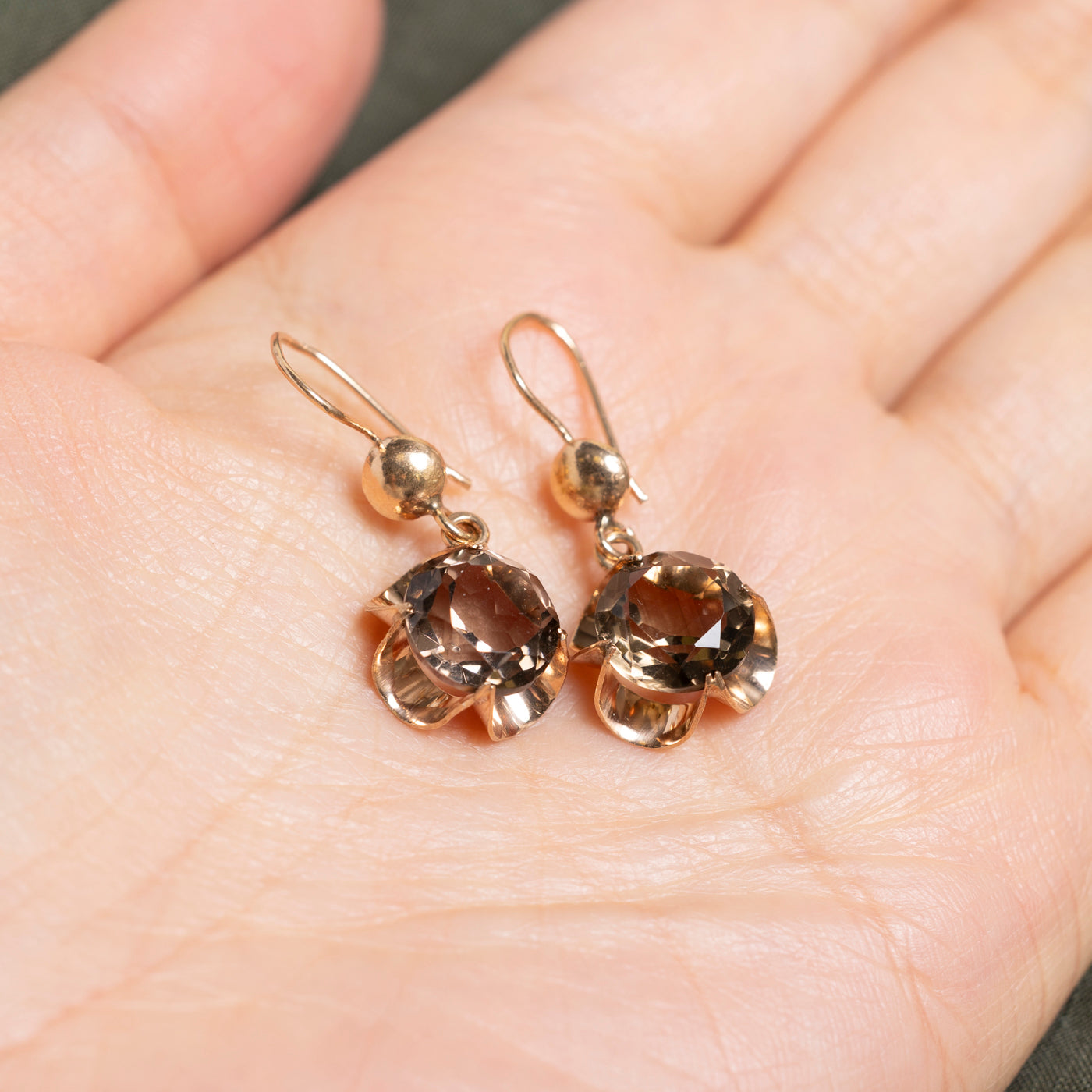 Smoky Quartz Drop Earrings | 6.60ct