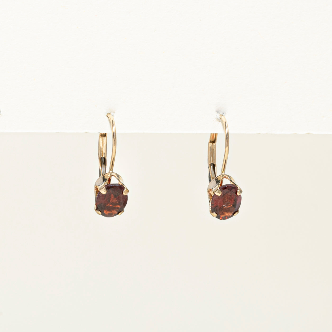 Oval Cut Garnet Drop Earrings | 1.50ctw