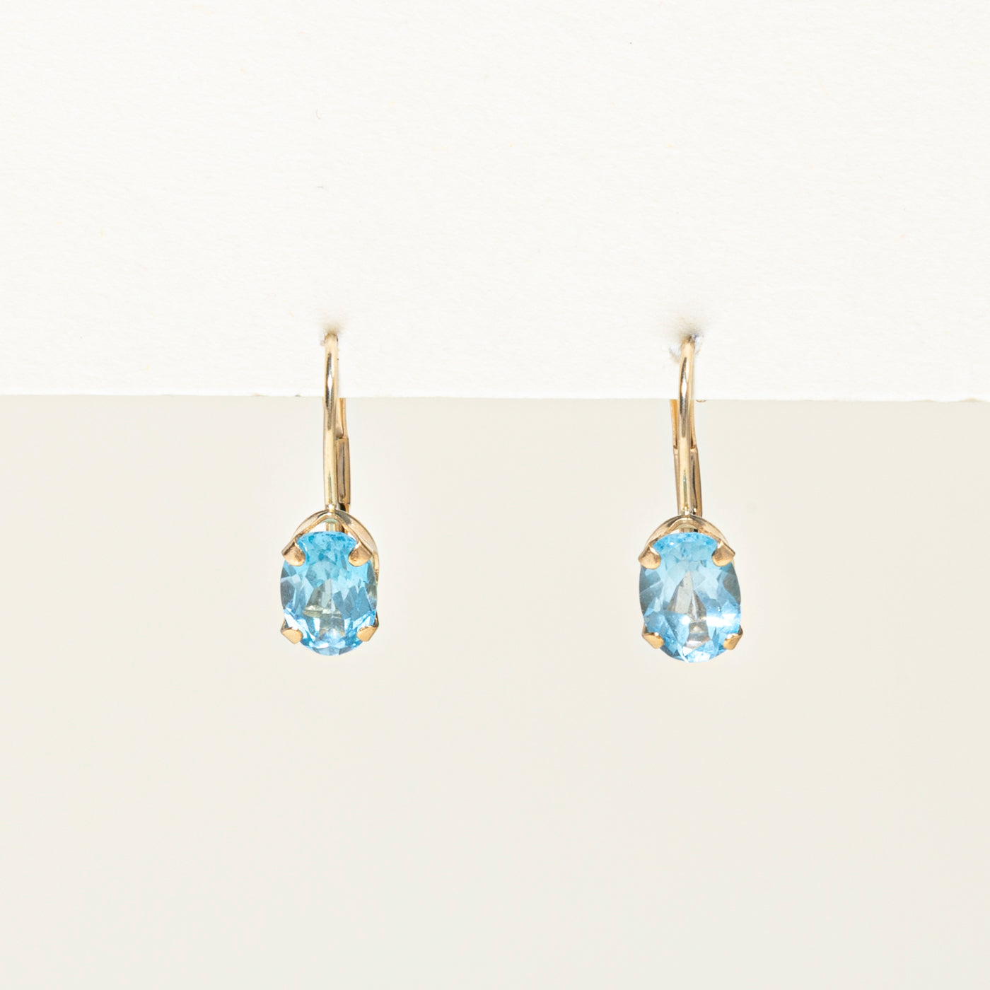 Oval Cut Topaz Drop Earrings | 1.80ctw