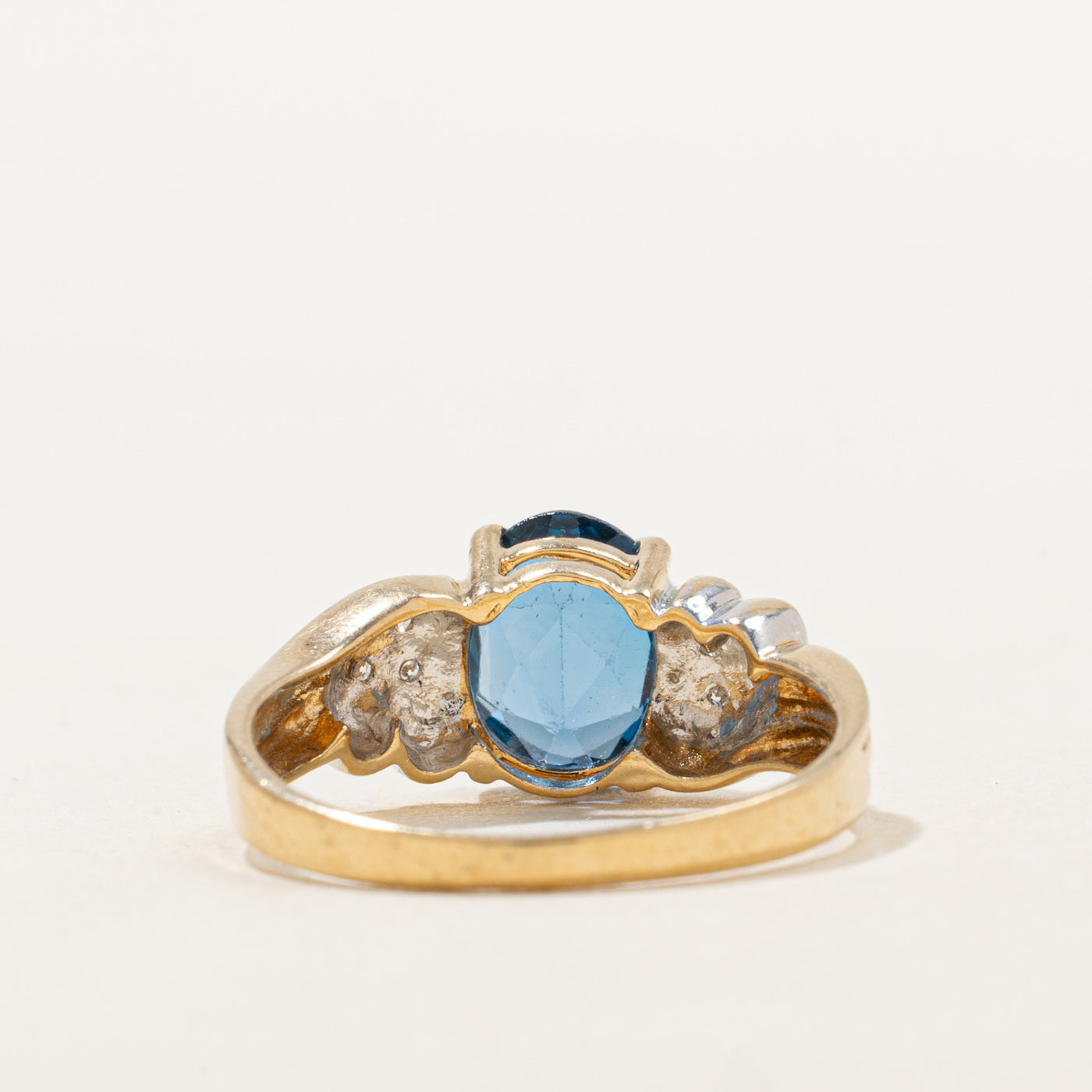 Synthetic Spinel & Diamond Heart Accented Ring | 1.53ct, 0.03ctw | SZ 7.5 |