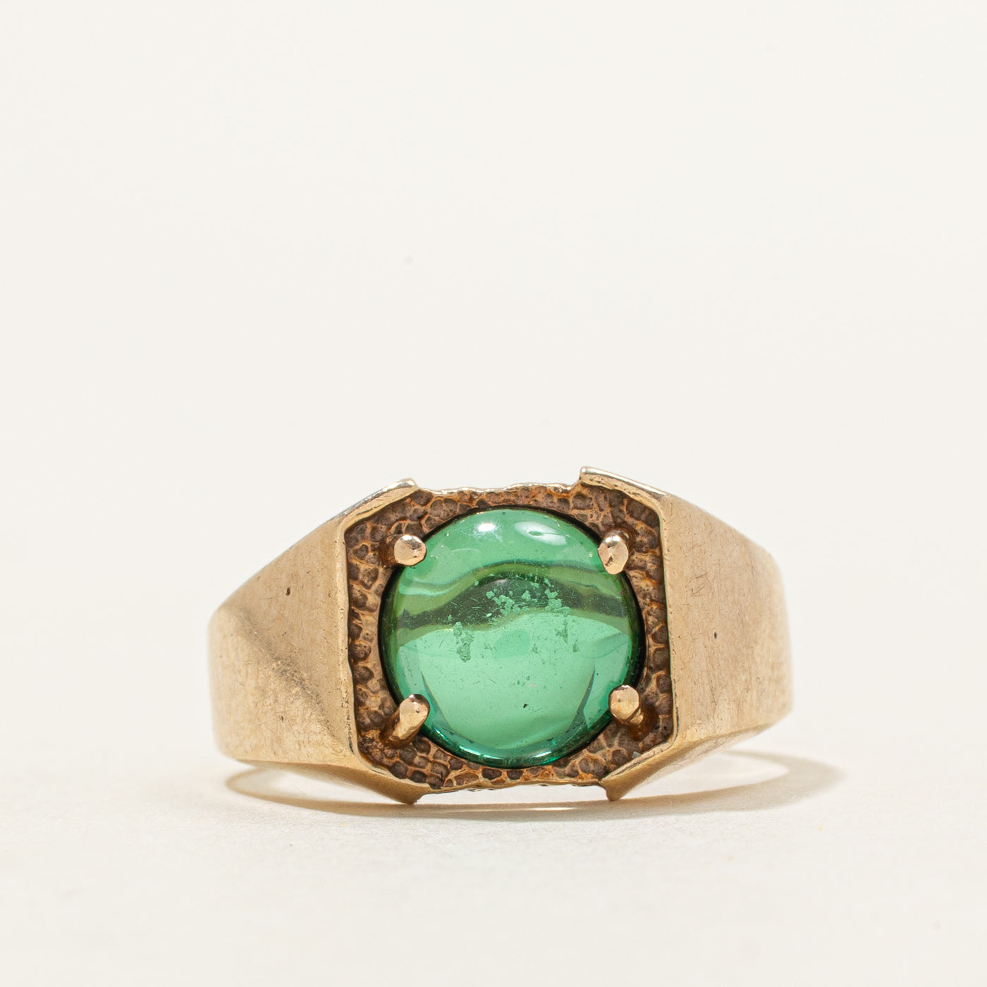 Cabochon Synthetic Spinel Chunky Ring | 2.30ct | SZ 6.5