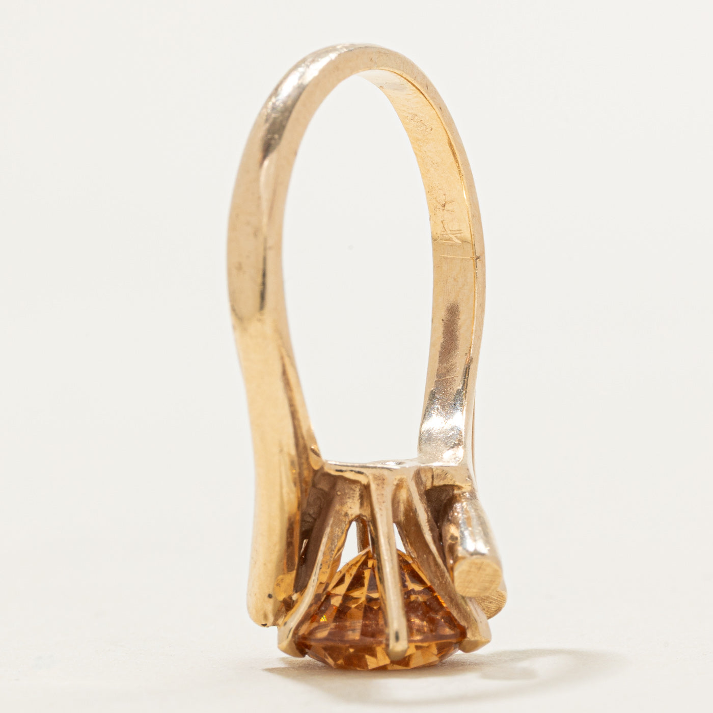 Hessonite Garnet Bypass Ring | 3.00ct | SZ 7.0