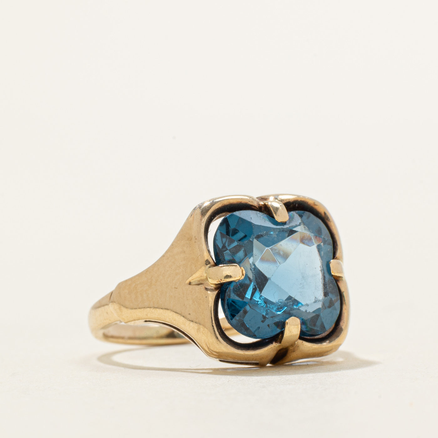 Clover Leaf Cut Synthetic Spinel Ring | 5.00ct | SZ 5.0