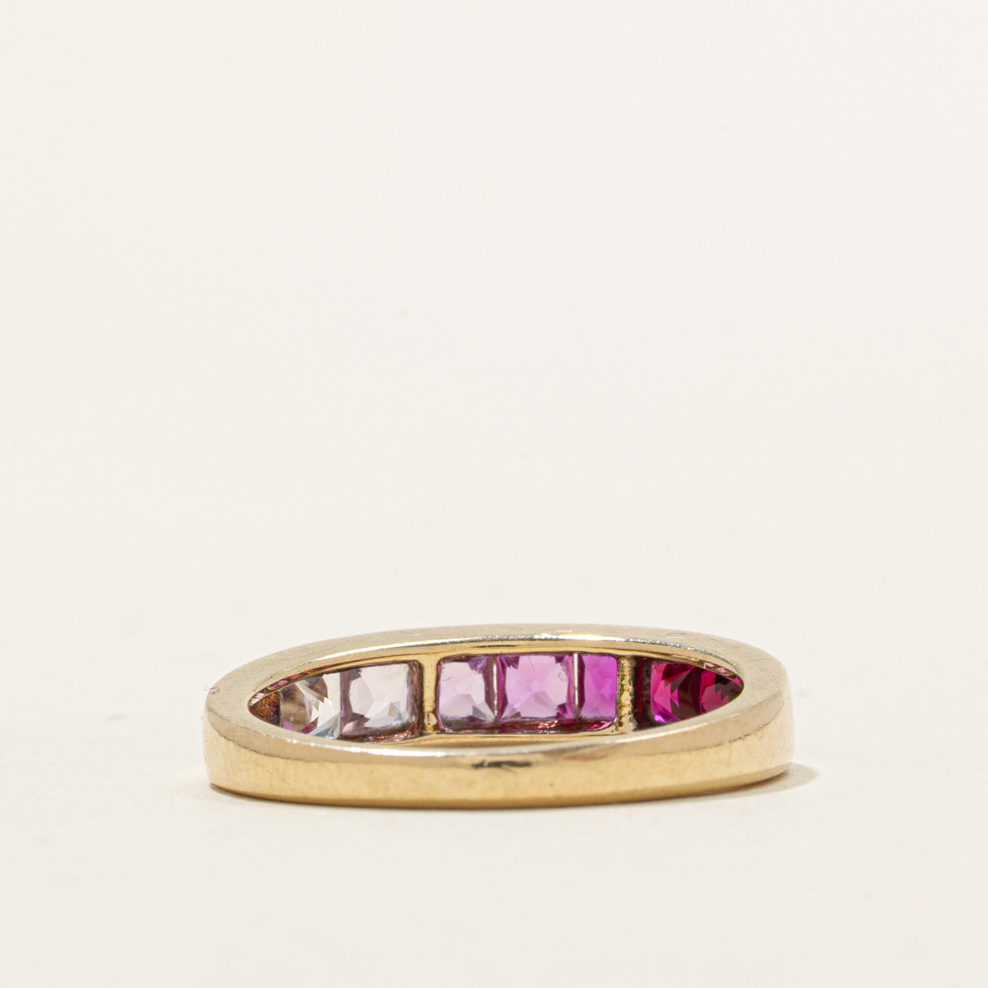 Ombre Synthetic Ruby Band | 1.50ctw | SZ 7.0