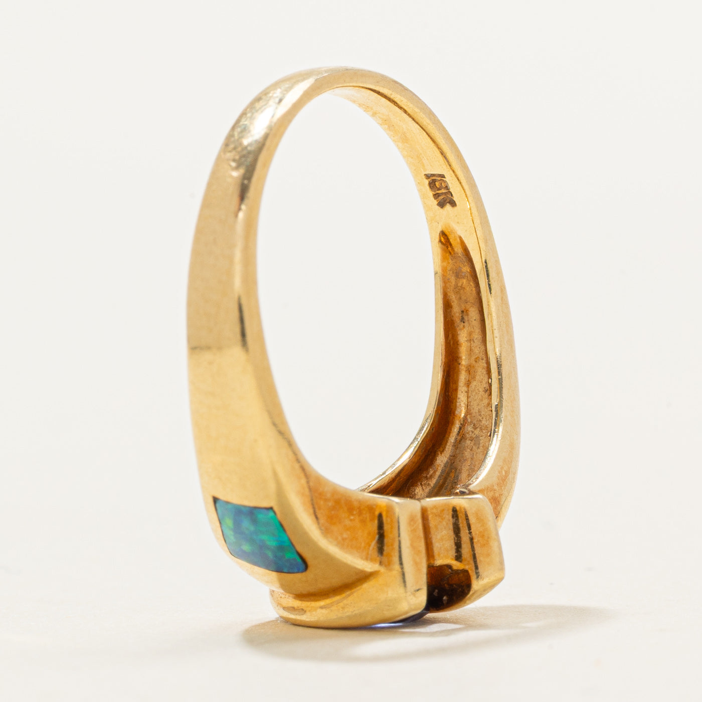 18K Multi Gemstone Abstract Ring | 0.60ctw, 0.03ct | SZ 6.5