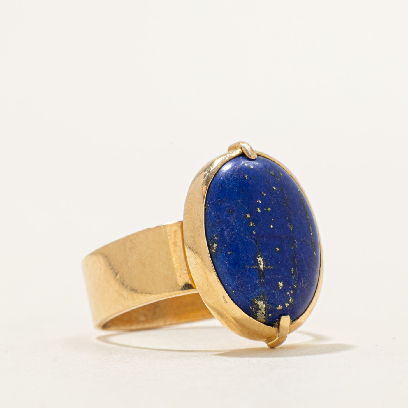 Lapis Chunky Cocktail Ring | 5.00ct | SZ 6.75