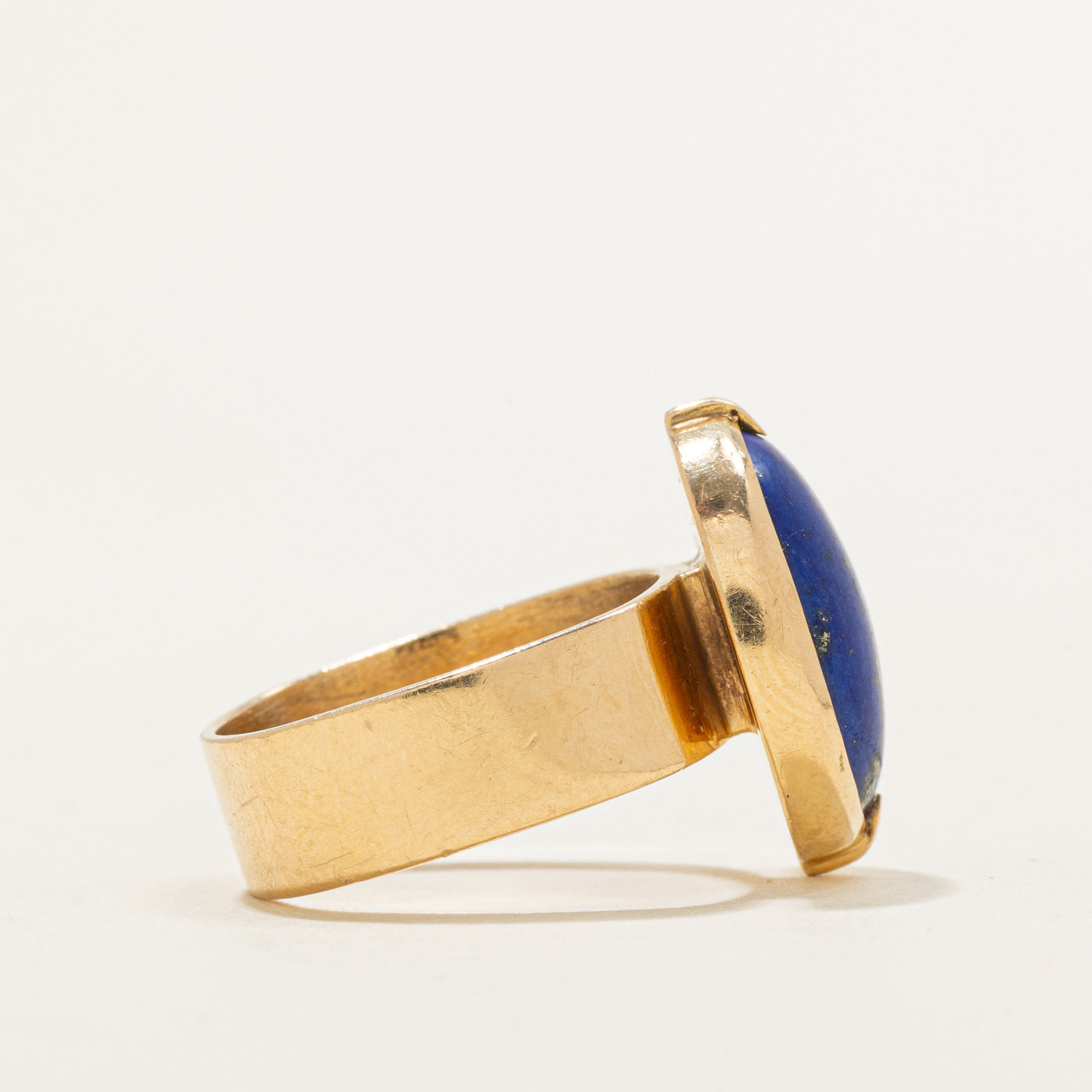 Lapis Chunky Cocktail Ring | 5.00ct | SZ 6.75