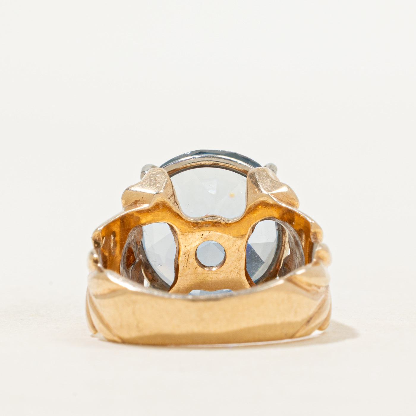 Synthetic Spinel Scrollwork Cocktail Ring | 7.11ct | SZ 5