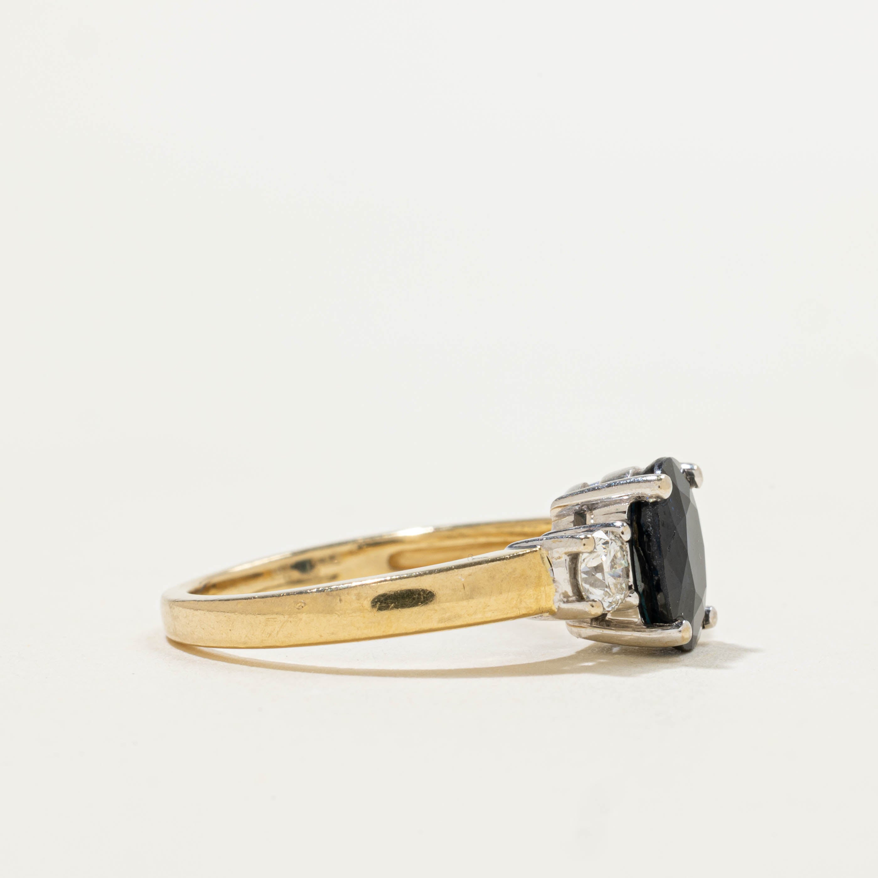 18k Sapphire & Diamond Accents Ring | 1.45ct, 0.30ctw | SZ 6.25