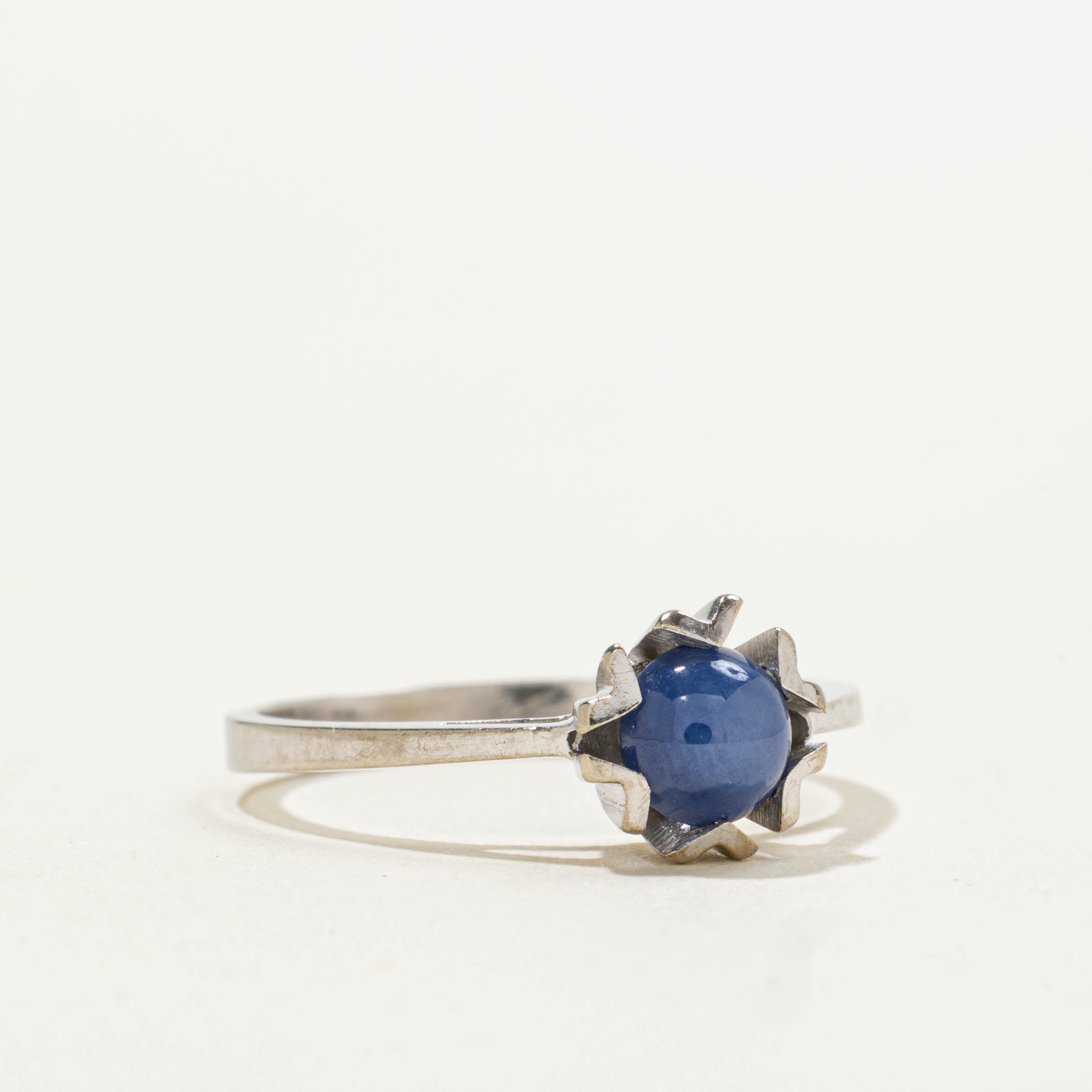 10k Synthetic Star Sapphire Ring | 1.08ct | SZ 5.5