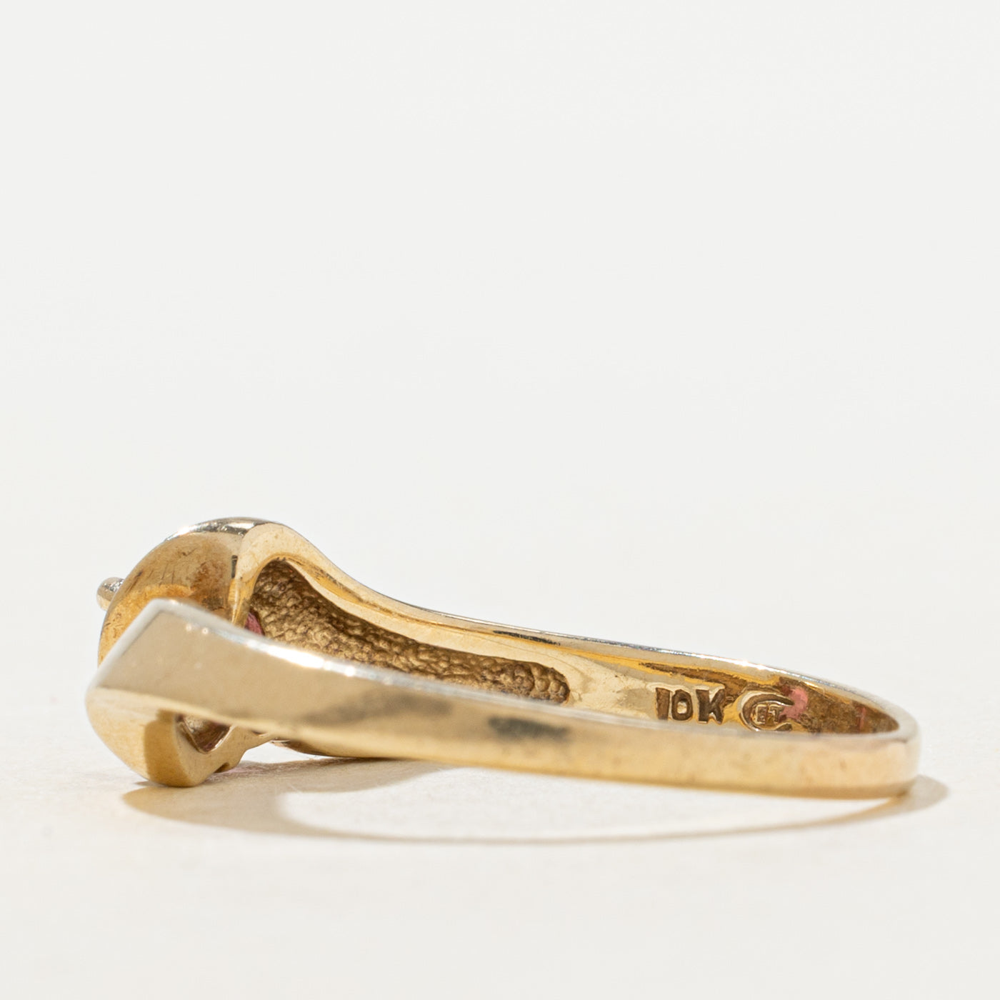 Pink Tourmaline & Diamond Ring | 0.36ct, 0.03ctw | SZ 8.75 |