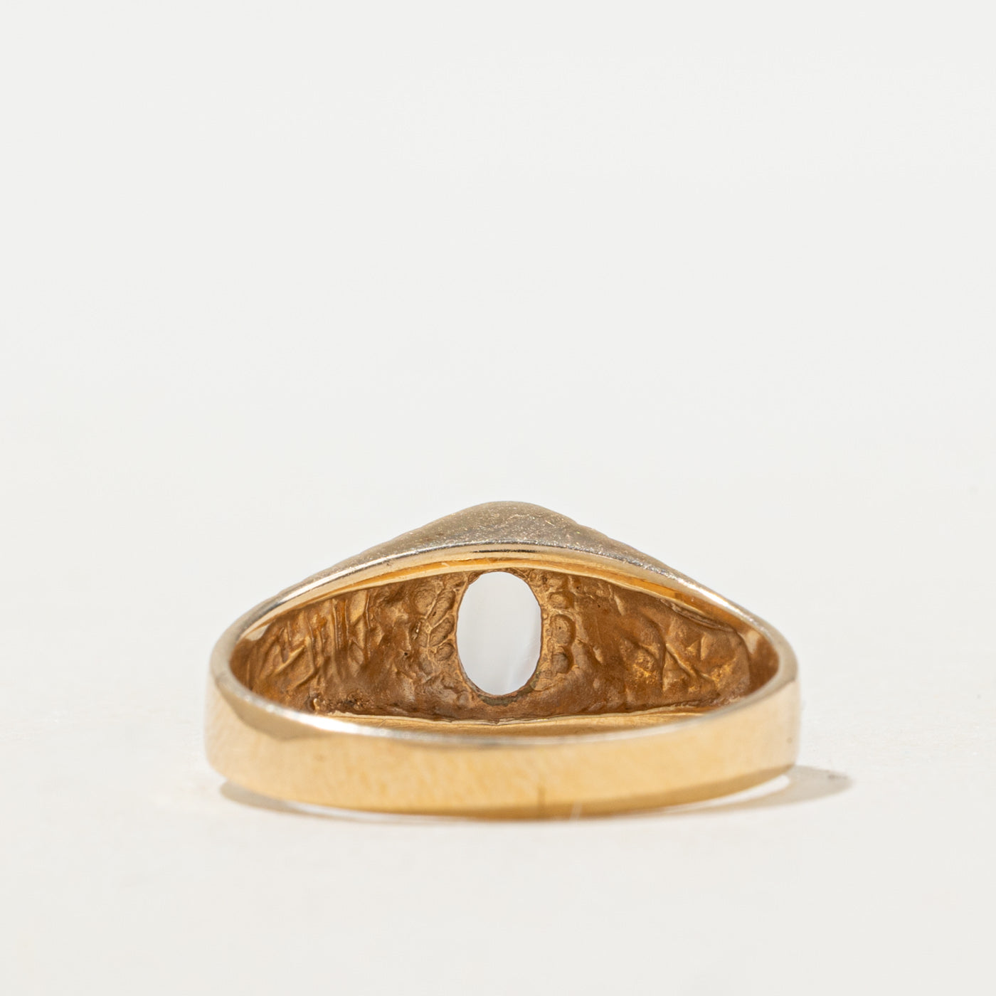 Cabochon Cut Moonstone Tapered Fluted Ring | SZ 6.25 |