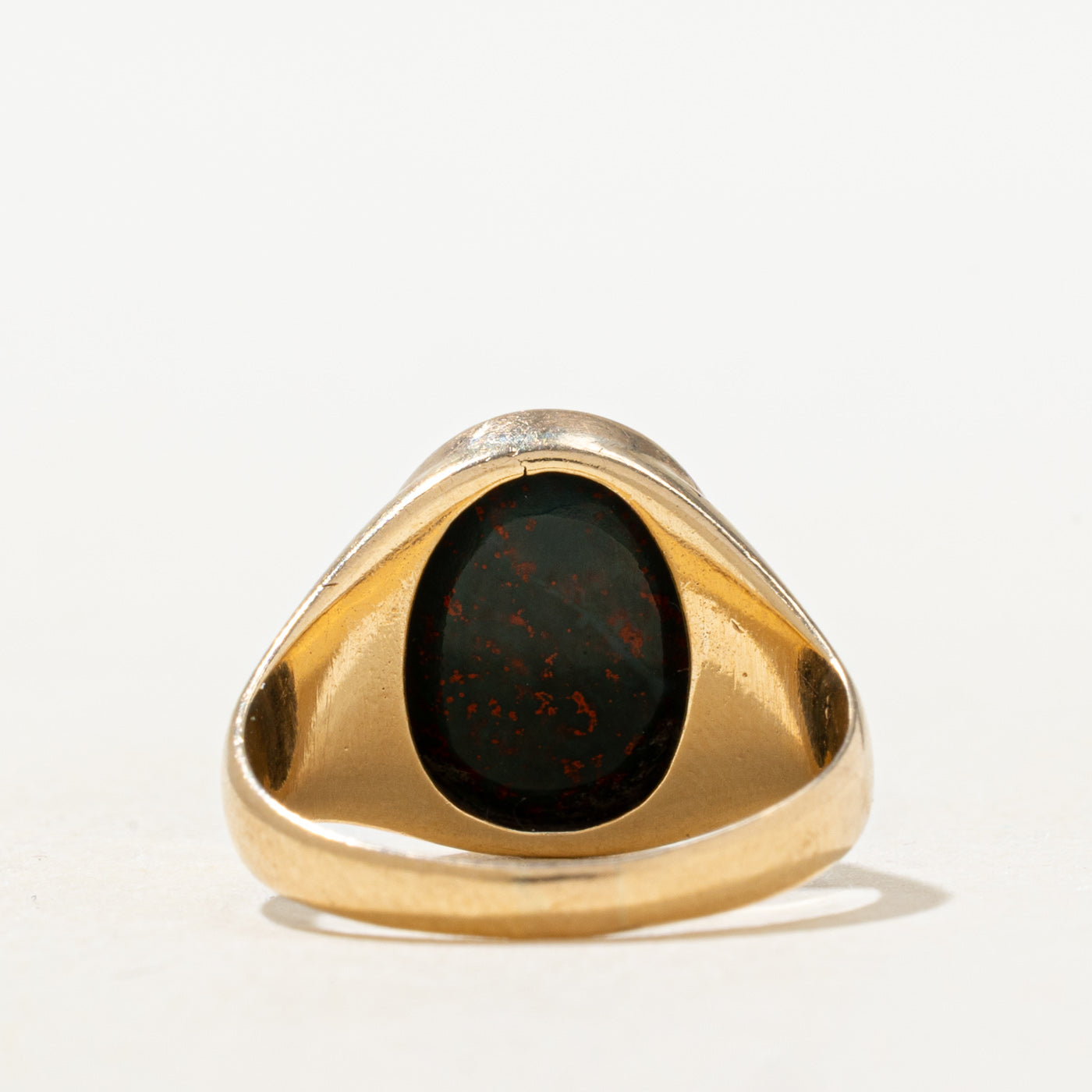'Birks' Bezel Set Bloodstone Signet Ring | 2.0ct | SZ 4.0 |