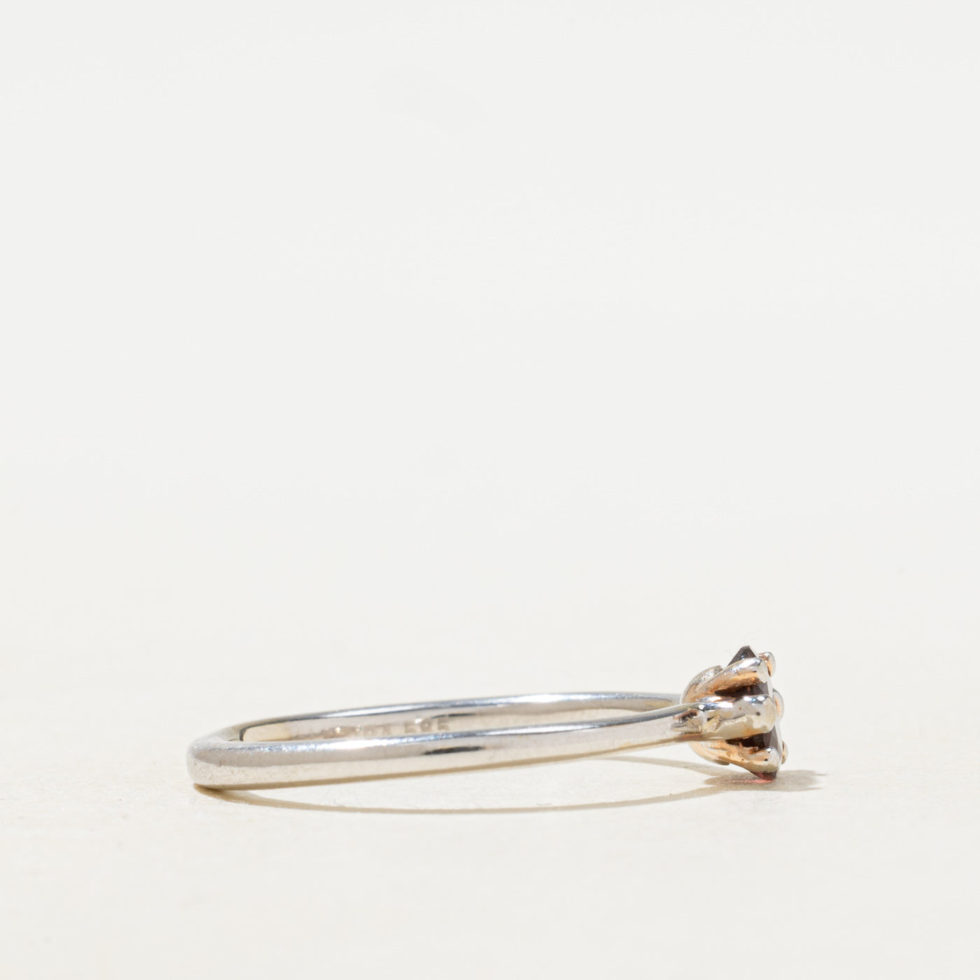Bague Grenat Solitaire | 0,5ct | Taille 7.0 |