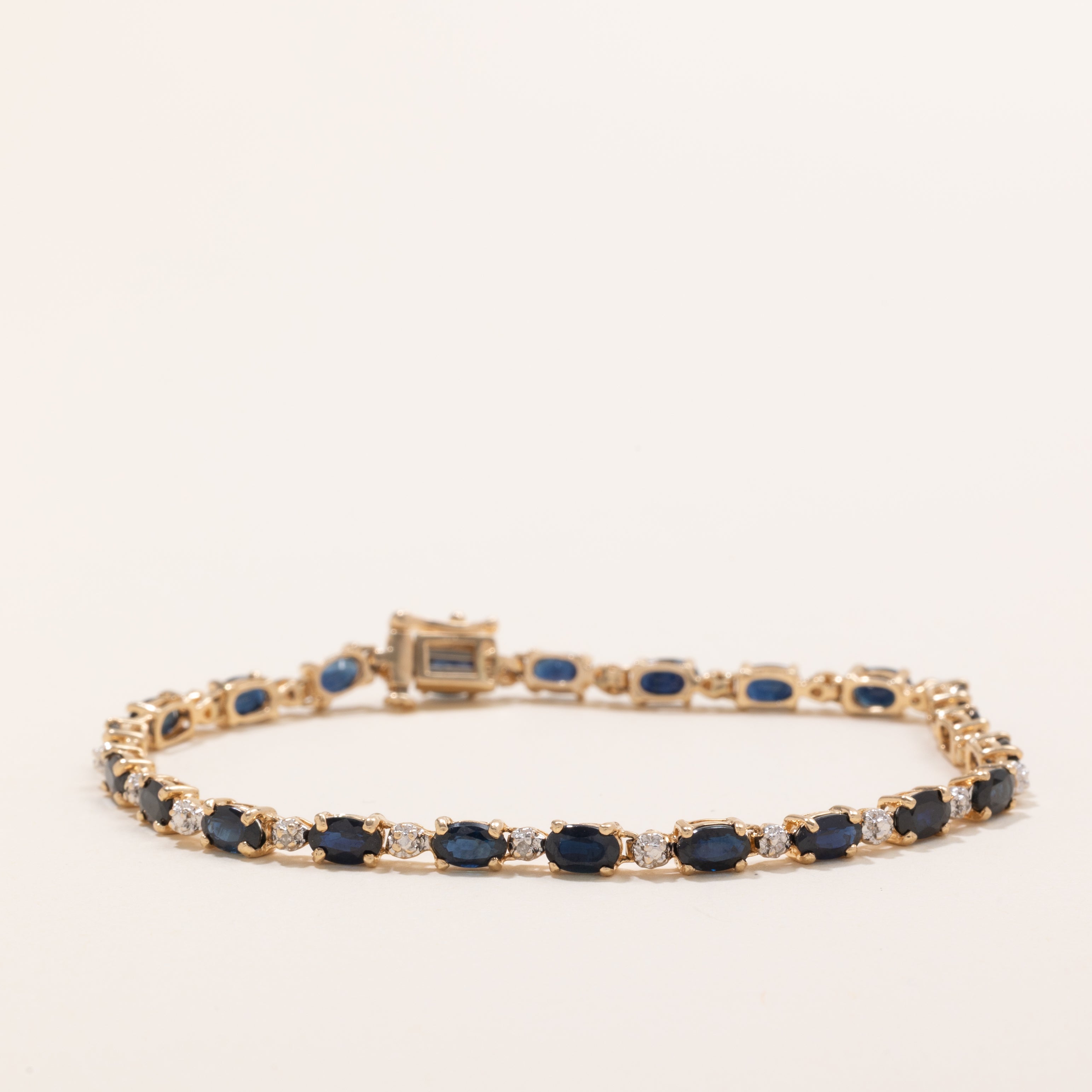 Sapphite & Diamond Gemstone Bracelet | 5.0ctw, 0.04ctw | 7" |