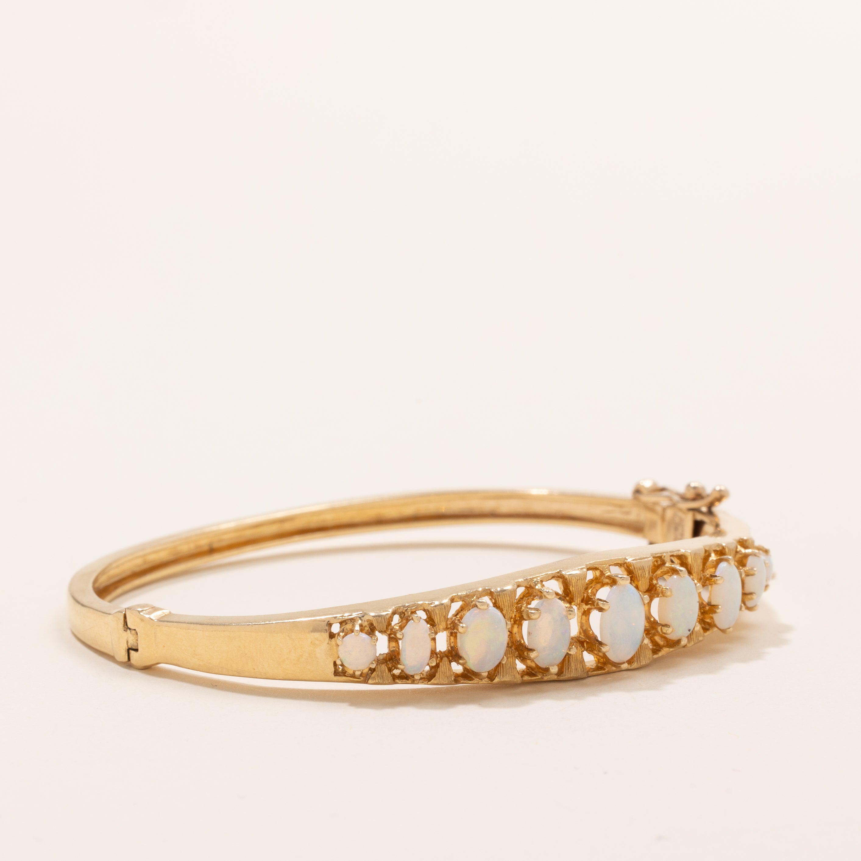 Cabochon Opal Cuff Bracelet | 2.15ctw | 7.5" |