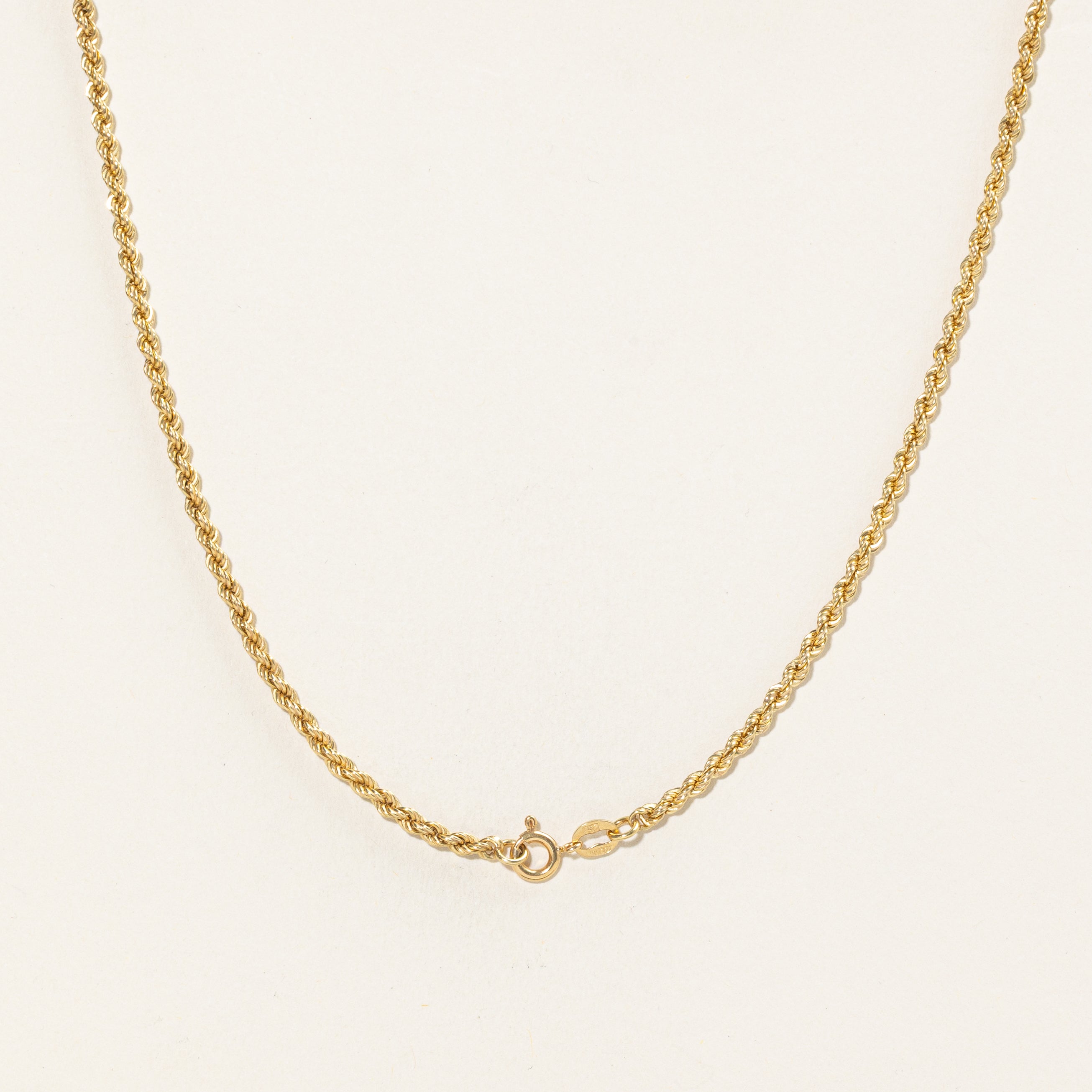 Red Glass Rope Chain Pendant Necklace | 15.0ct | 23" |