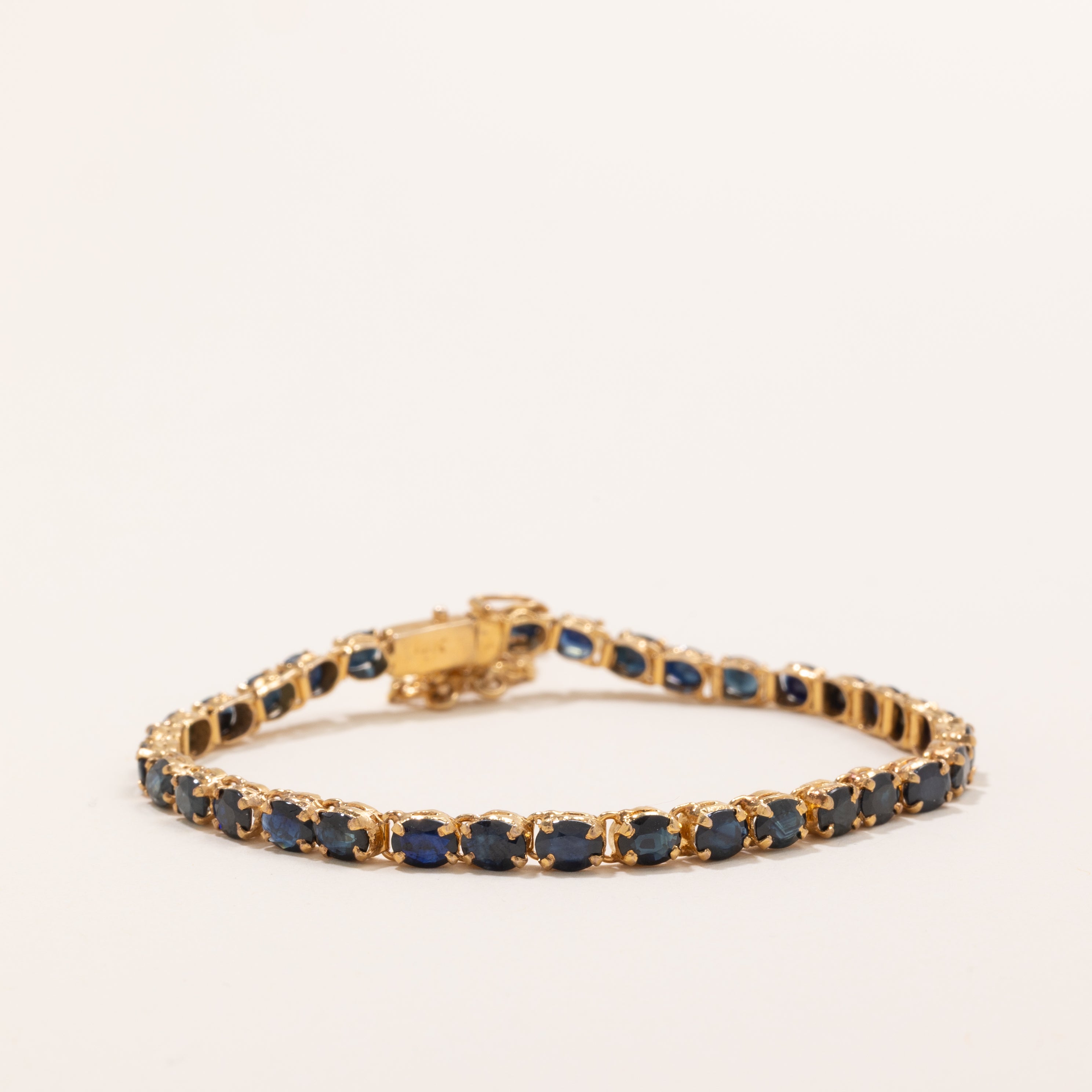 Oval Cut Sapphire Gemstone Bracelet | 5.0ctw | 7" |