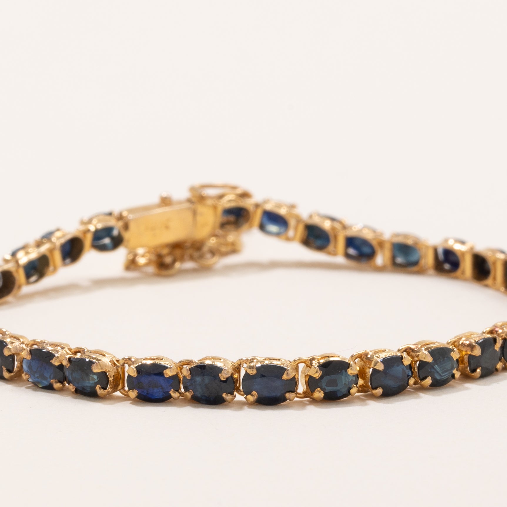 Oval Cut Sapphire Gemstone Bracelet | 5.0ctw | 7" |