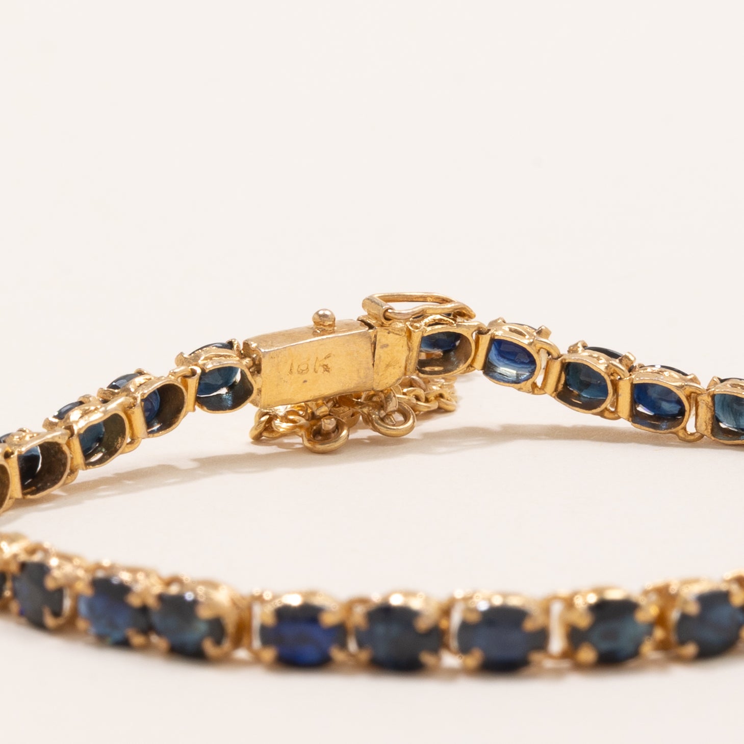 Oval Cut Sapphire Gemstone Bracelet | 5.0ctw | 7" |