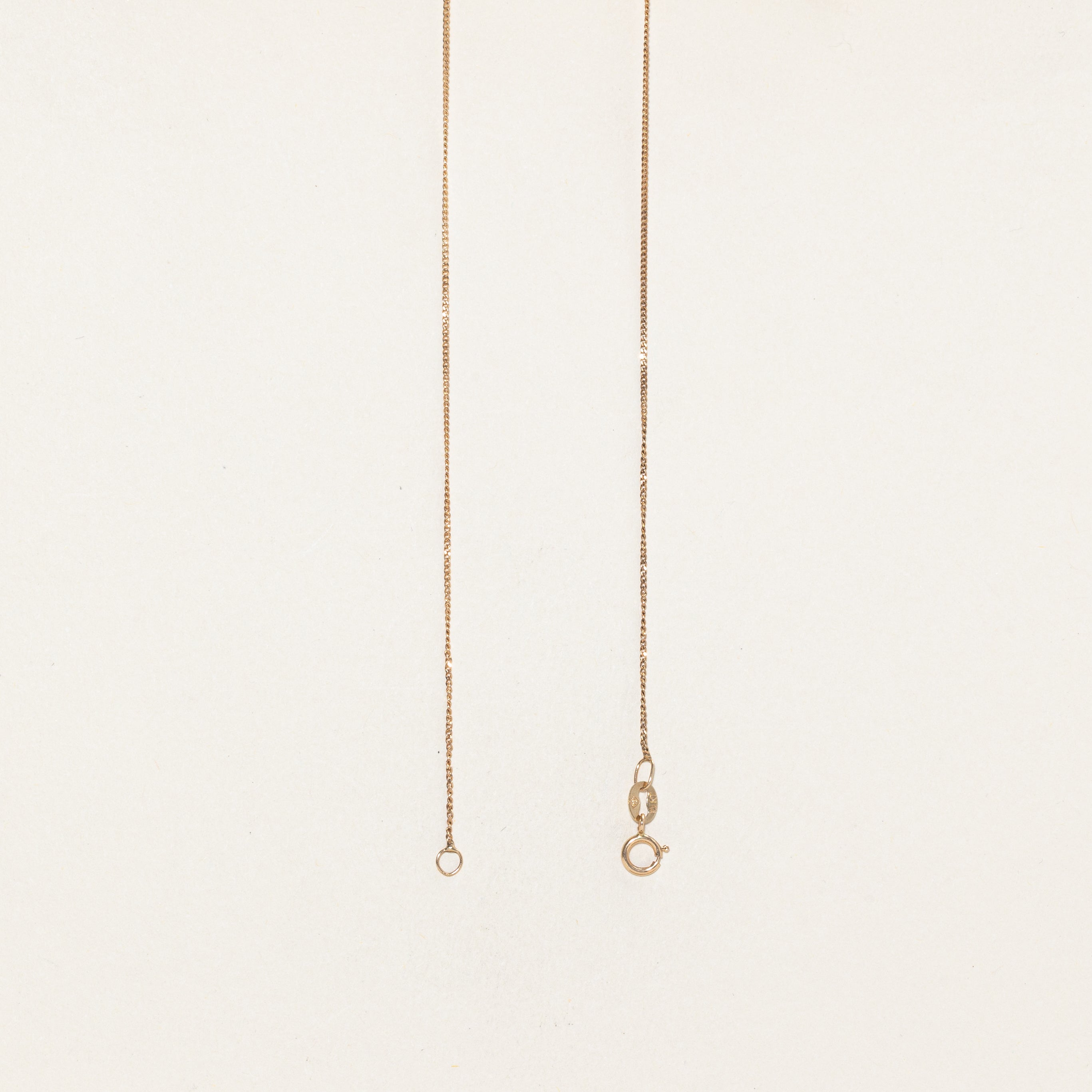 Collier pendentif saphir synthétique et diamant | 1,2 ct, 0,02 ct au total | 48 cm |