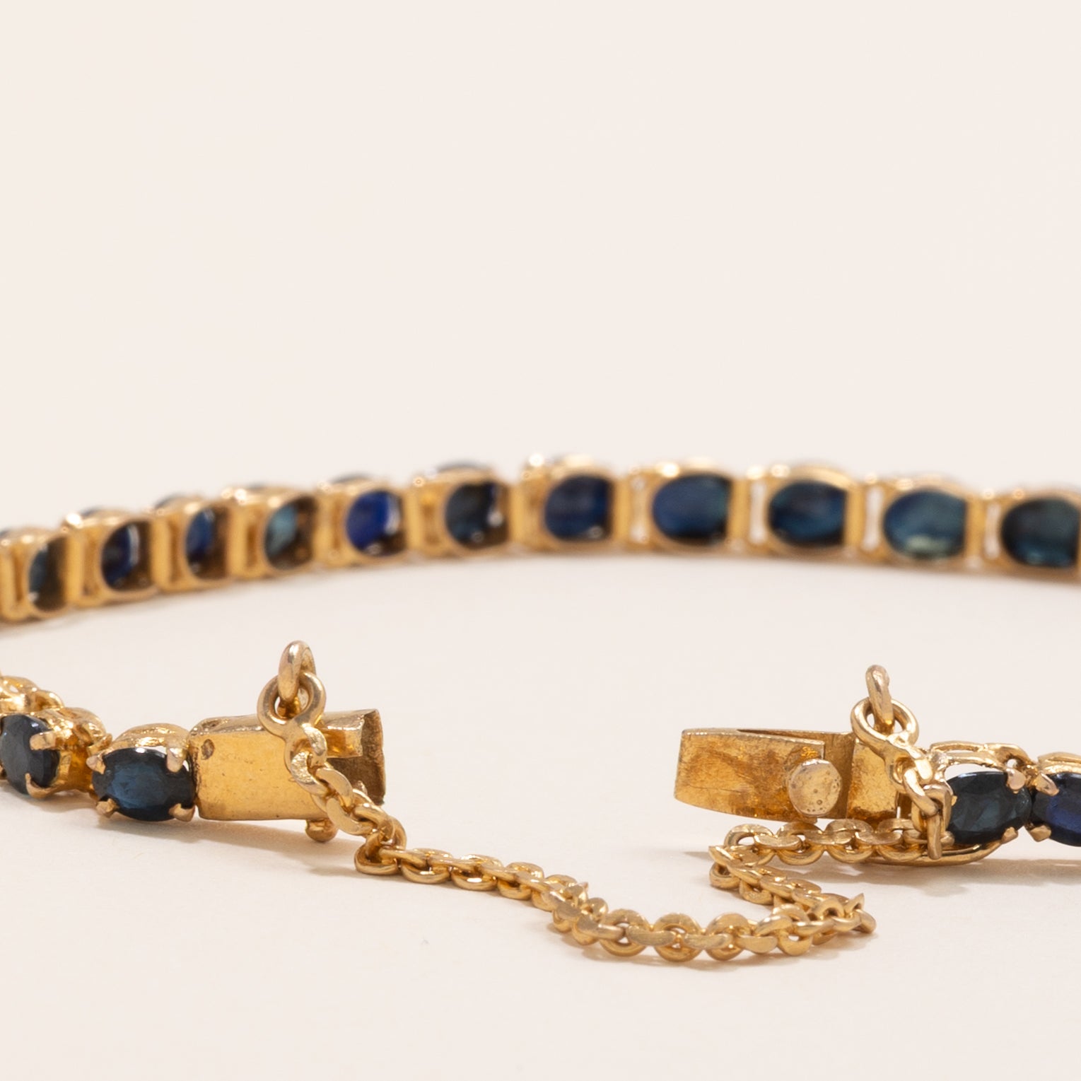 Oval Cut Sapphire Gemstone Bracelet | 5.0ctw | 7" |