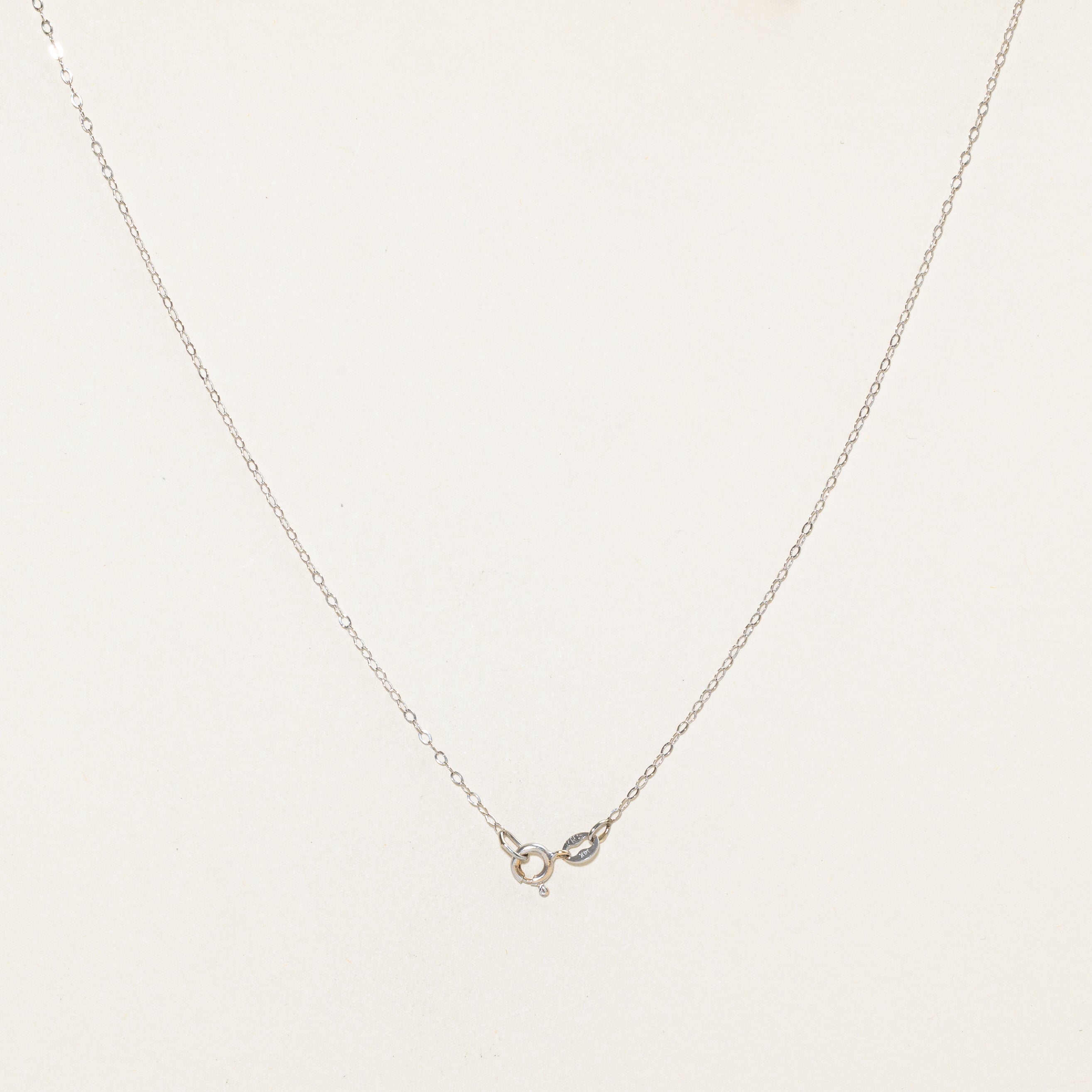 Diamond & Ruby Petal Pendant Necklace | 0.07ct, 0.3ctw | 17" |