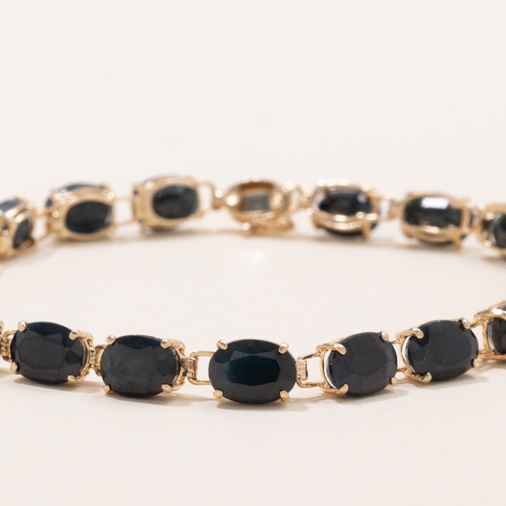 Bracelet en saphir taille ovale | 20,0 ct | 7,25" |