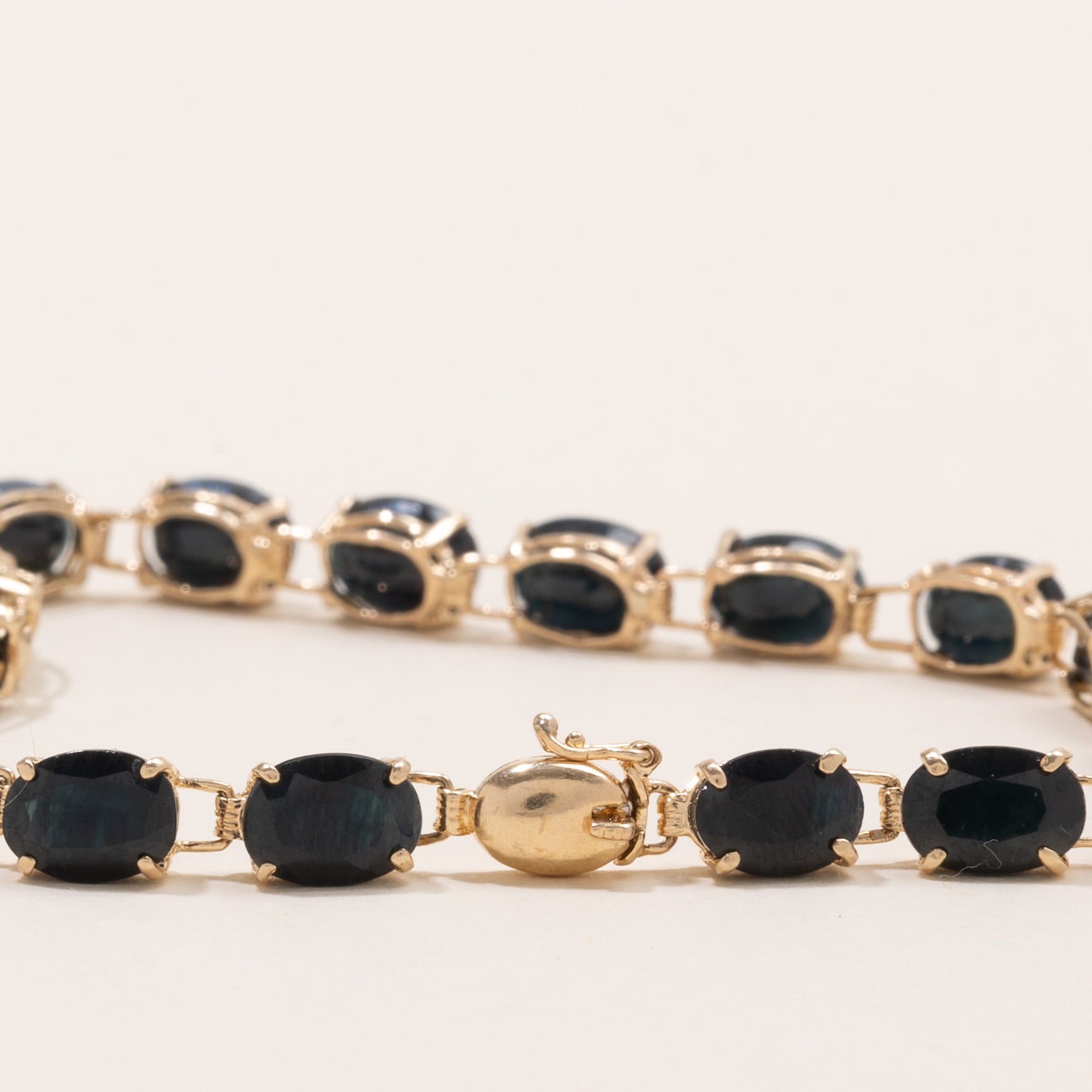 Bracelet en saphir taille ovale | 20,0 ct | 7,25" |