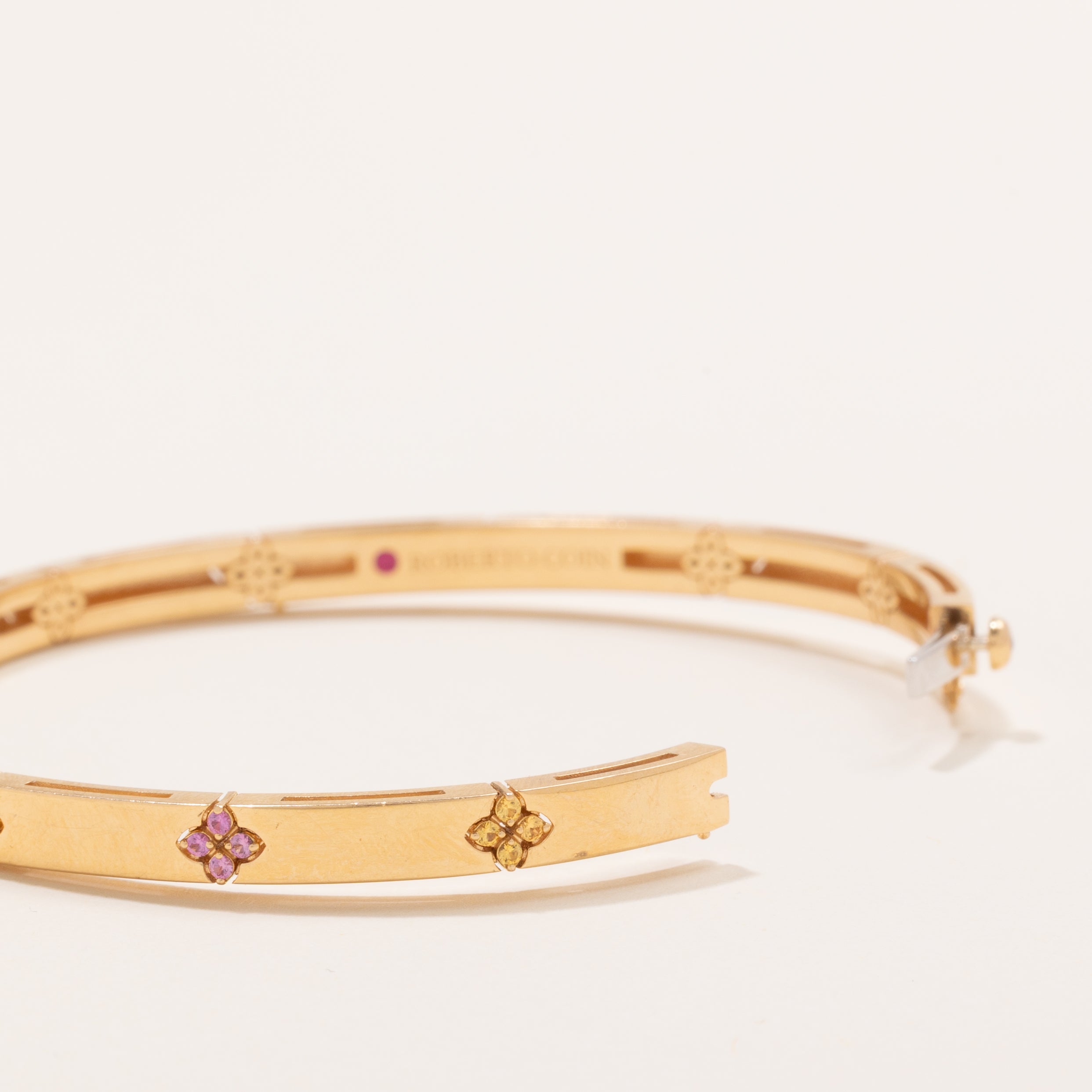 'Roberto Coin' Love In Verona Rainbow Bangle | 0.15, 0.02ctw | 7.25" |