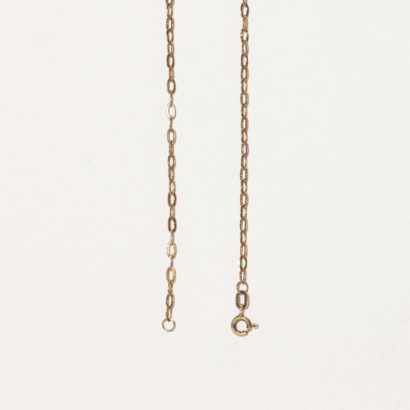 Engraved Floral Black Enamel Framed Pendant Necklace | 20"