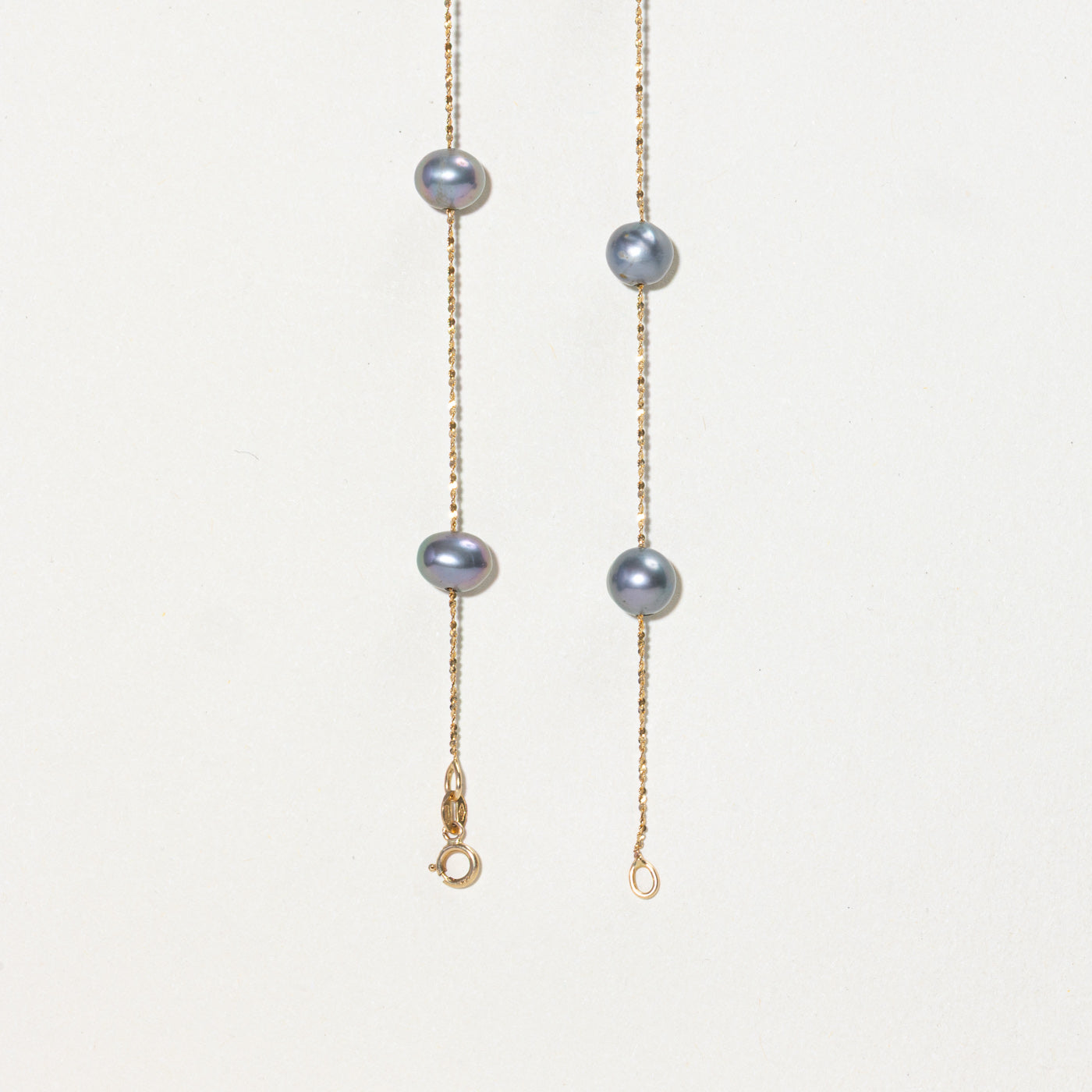 Black Pearl Satellite Necklace | 17"