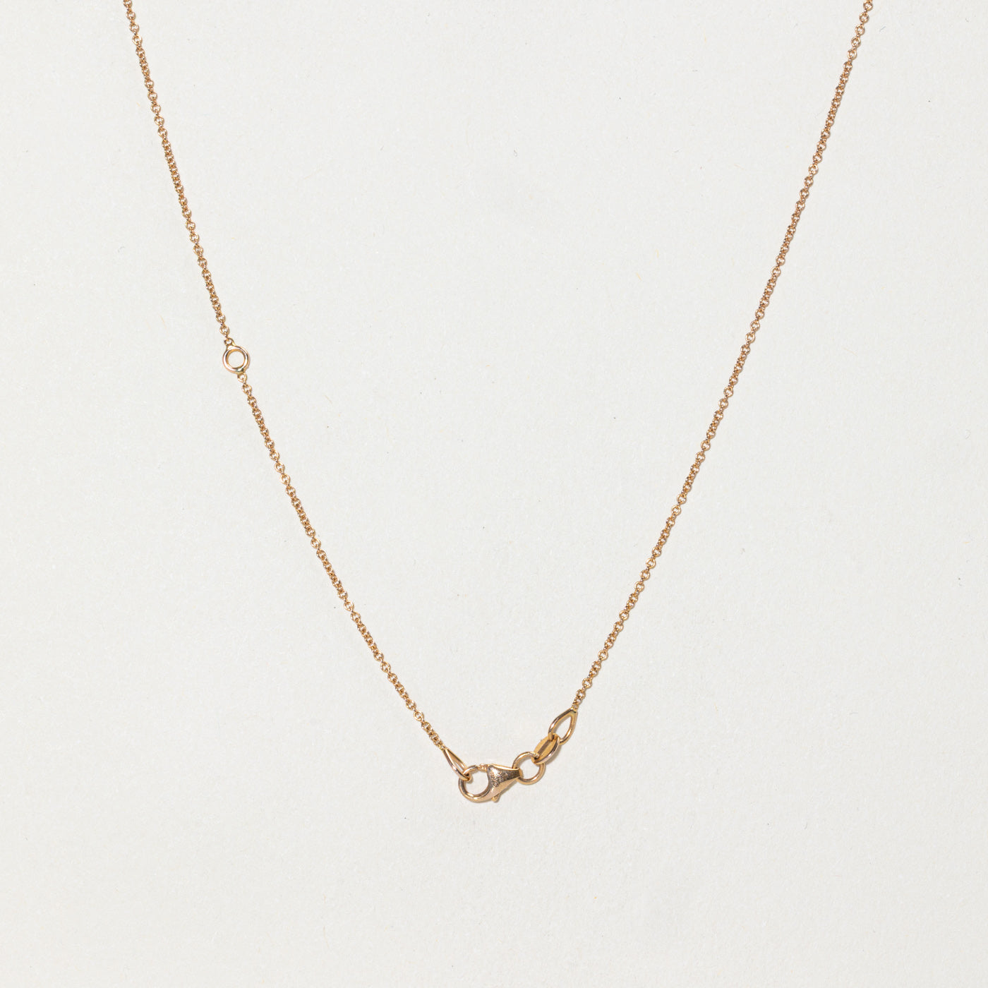 Mother of Pearl & Diamond Loop Pendant Necklace | 0.97ct, 0.22ctw | 19"