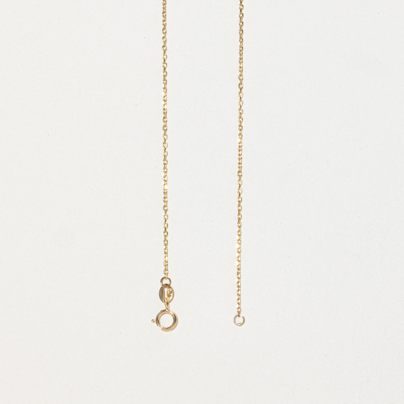 18k Solitaire Button Pearl Pendant Necklace | 18"