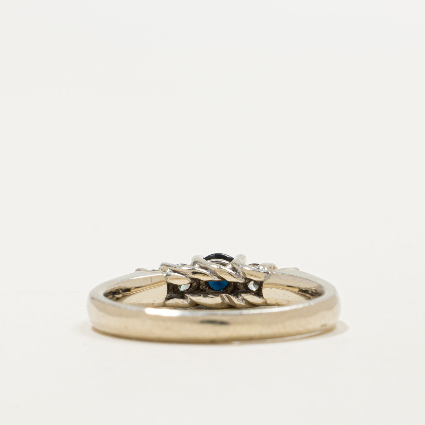 14K Sapphire & Diamond Accented Ring | 0.38ctw, 0.18ctw | SZ 6.5