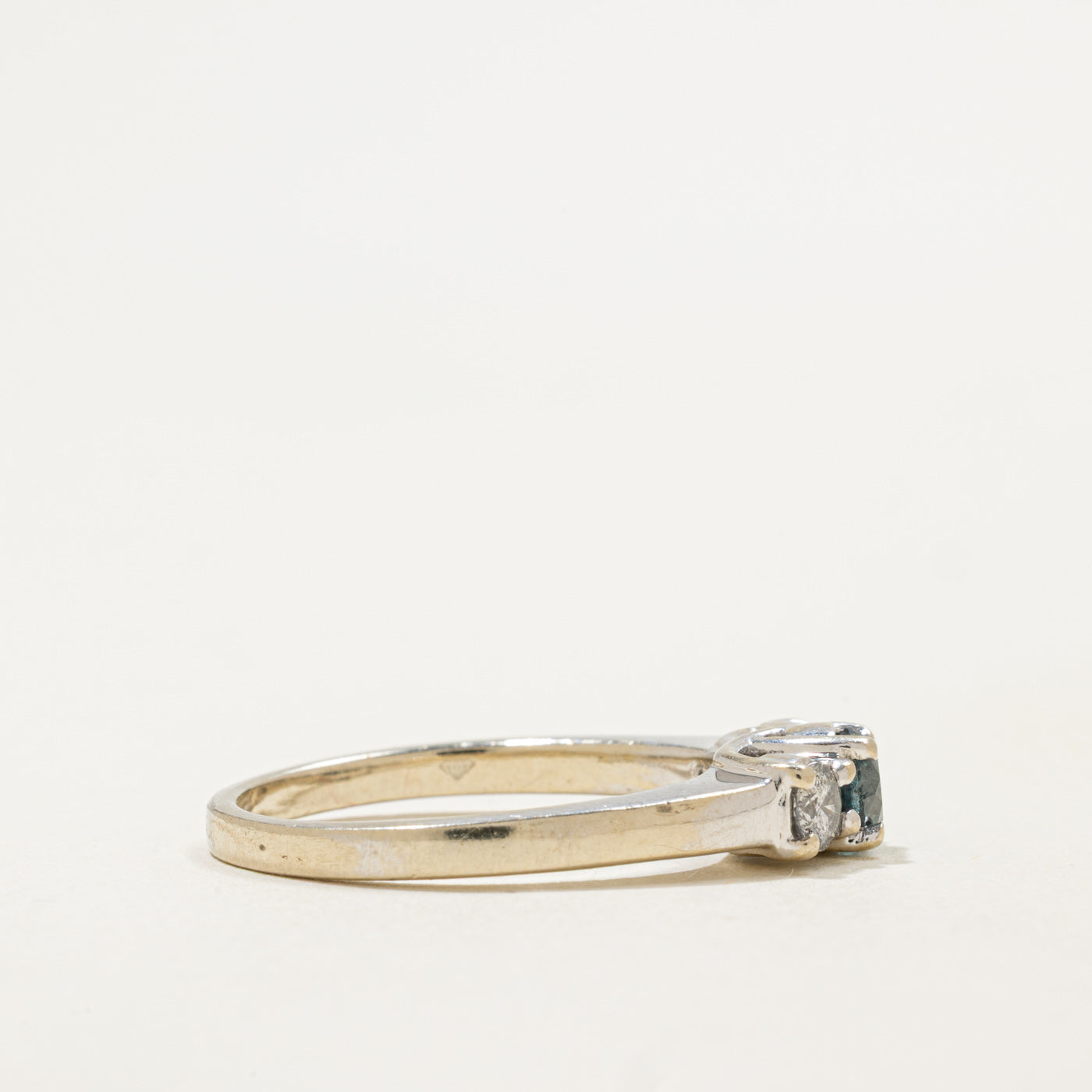 14K Blue & White Diamond Ring | 0.75ctw | SZ 8.5