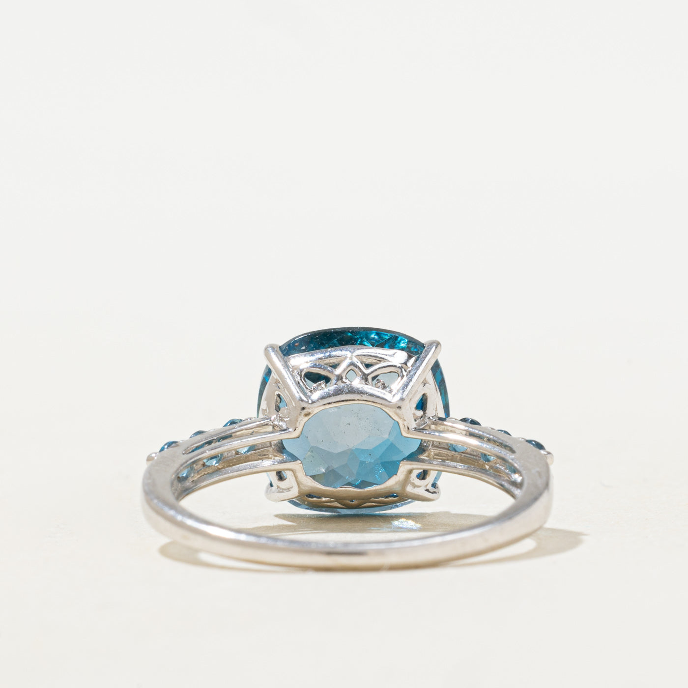 London Blue Topaz Cocktail Ring | 3.88ctw | SZ 6.5