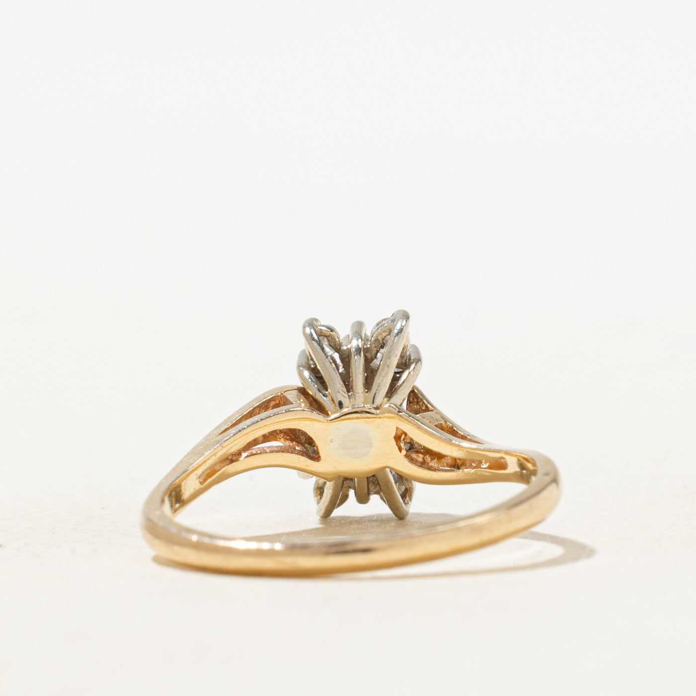 Bague Vague Pétales Saphir et Diamants | Taille 5,75