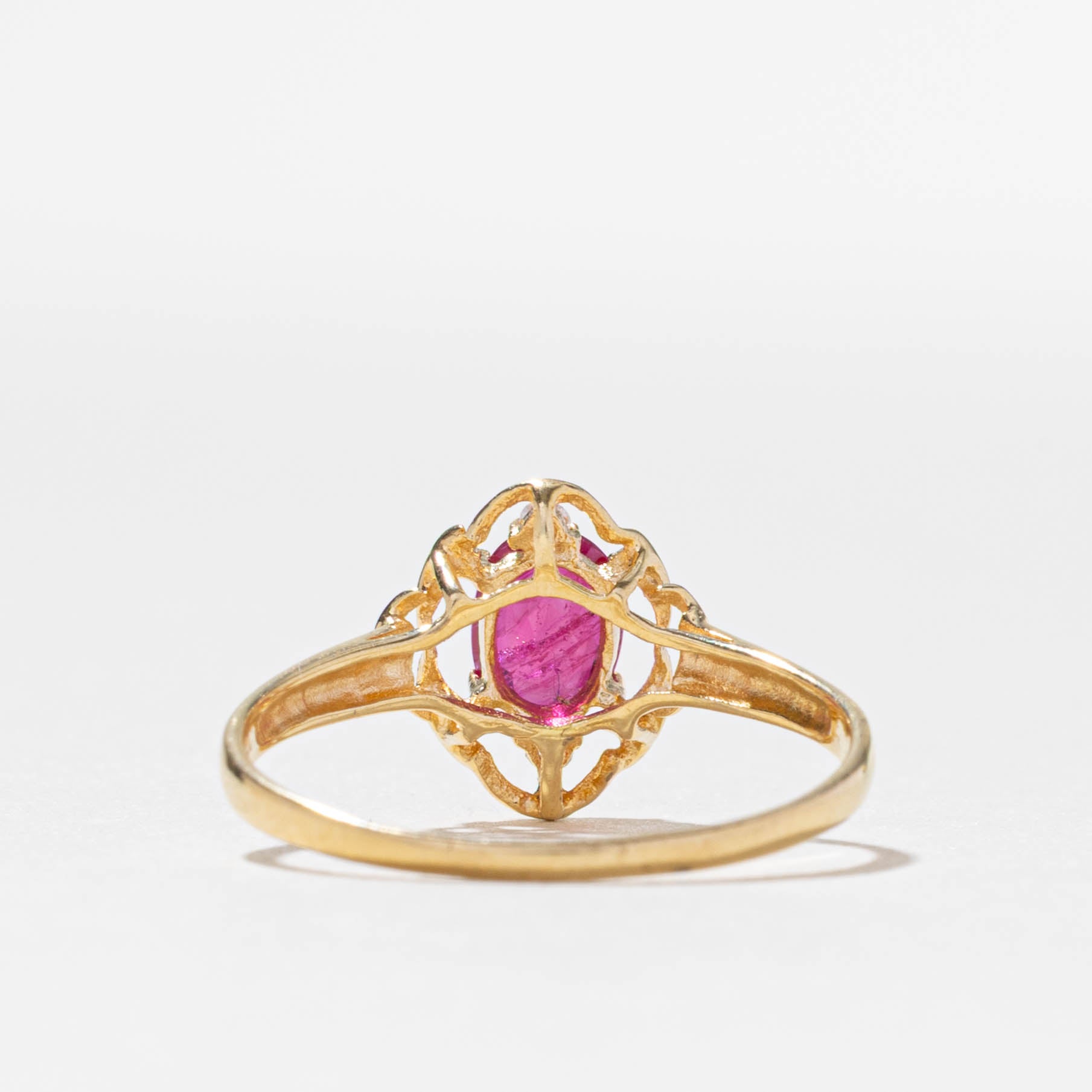 18k Ruby & Diamond Openwork Ring | 0.36ct, 0.02ctw | SZ 7