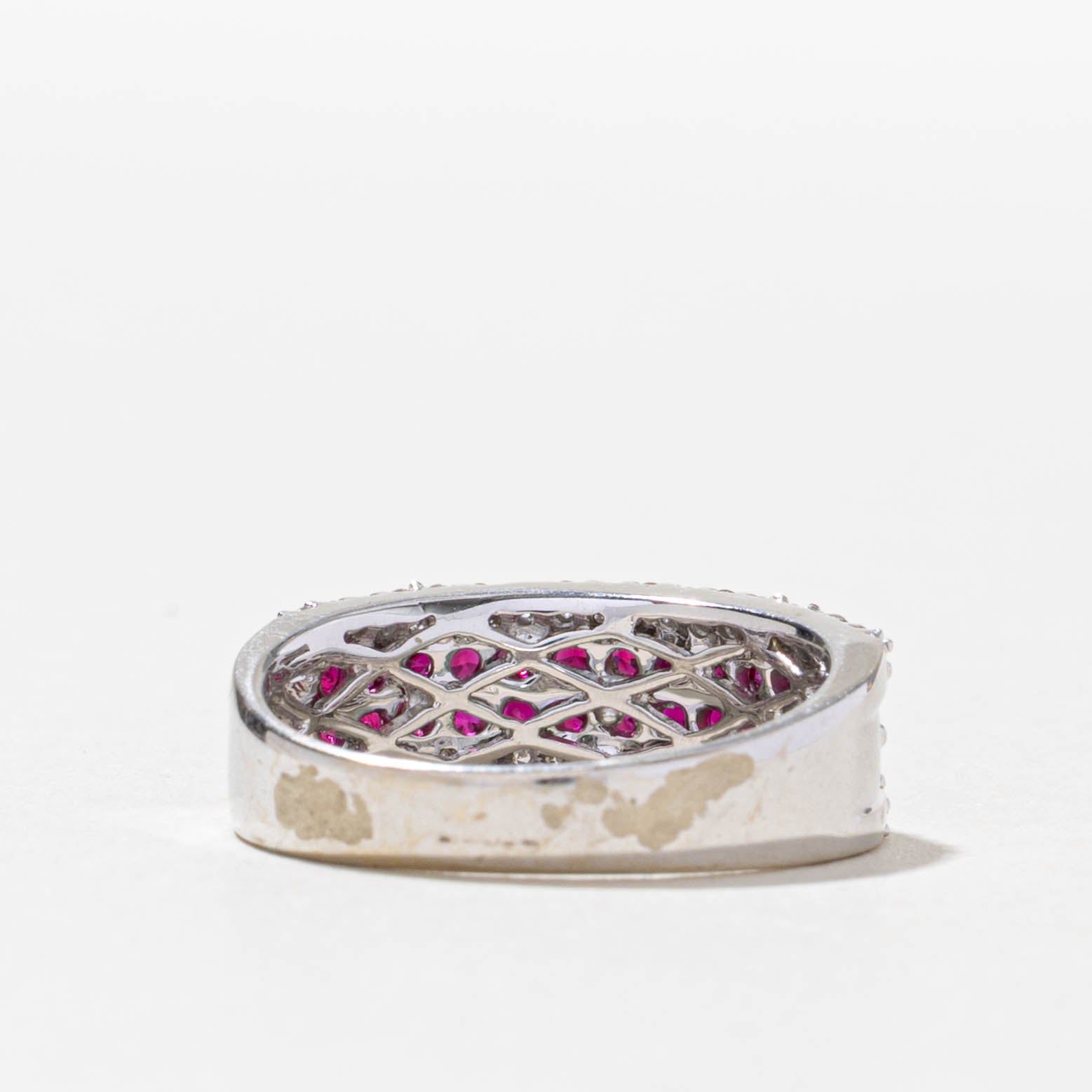 18k Ruby & Diamond Multi Row Band | 0.76ct, 0.32ctw | SZ 6.75