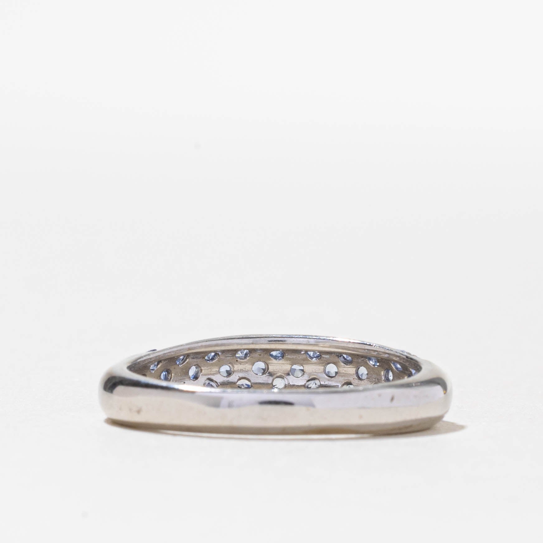 18k Pavé Set Tanzanite Band | 0.80ctw | SZ 8
