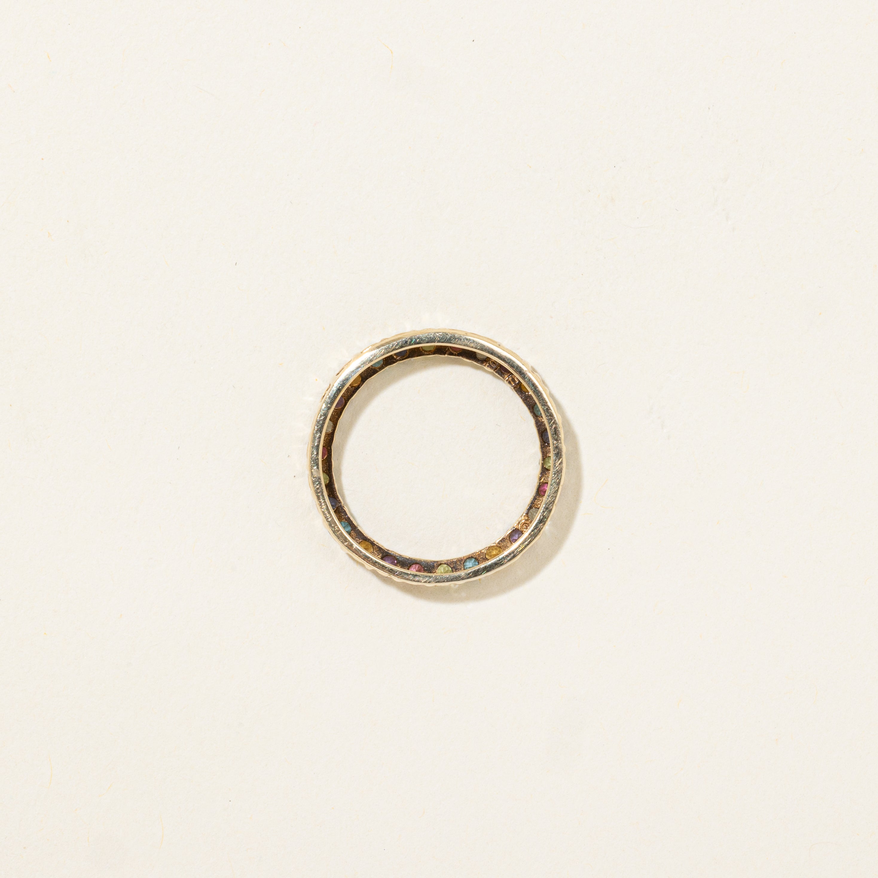 Eternity Multi-Gemstone Circle Pendant | 0.65ctw