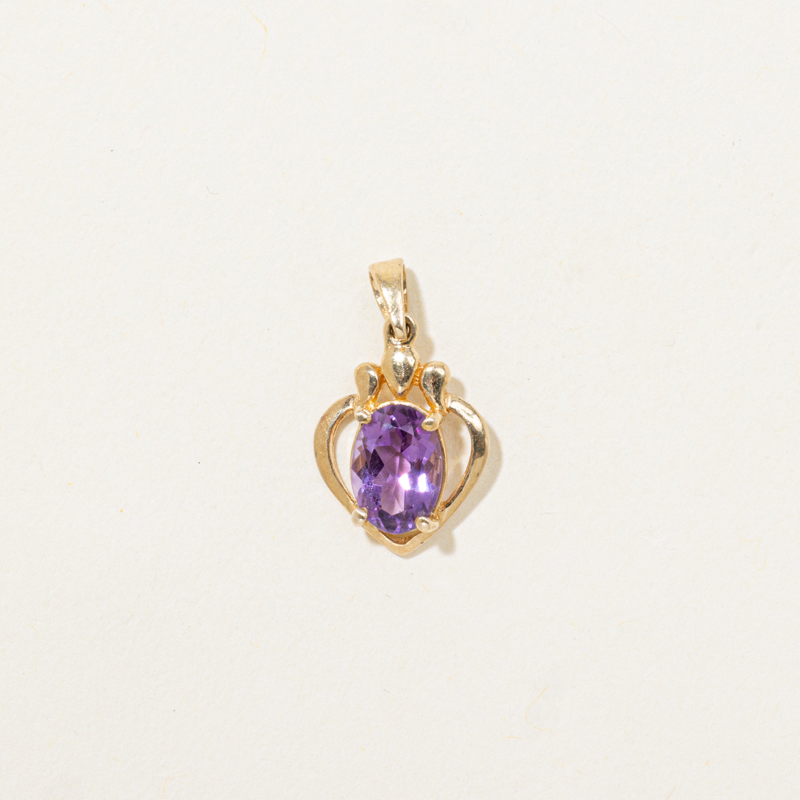 Amethyst Heart Pendant | 0.60ct