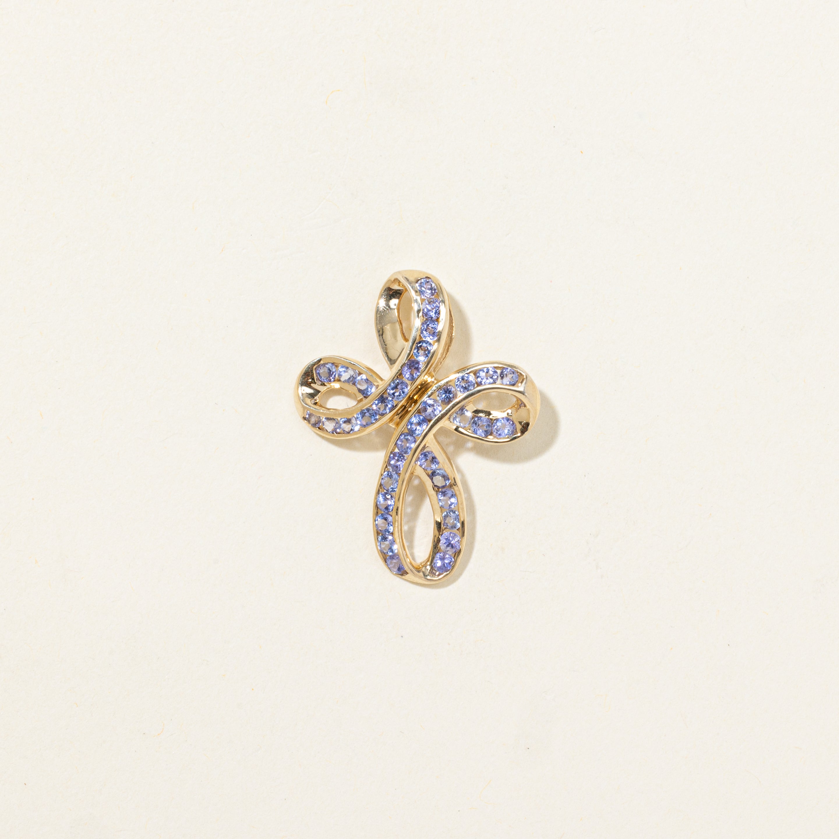 Tanzanite Cross Pendant | 0.90ctw